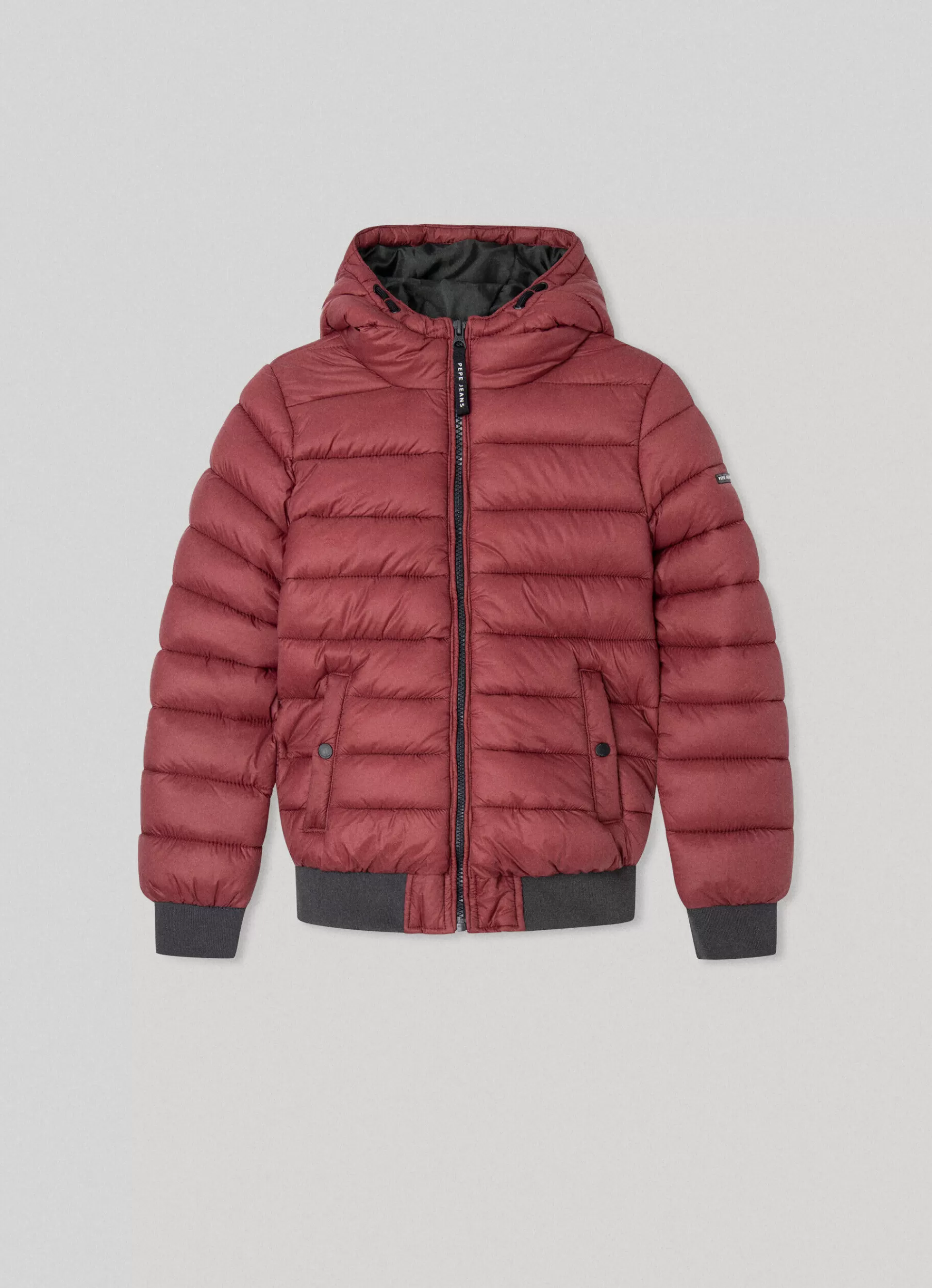 Coats & Jackets*KIDS Pepe Jeans NYLON PUFFER JACKET Burgundy Red