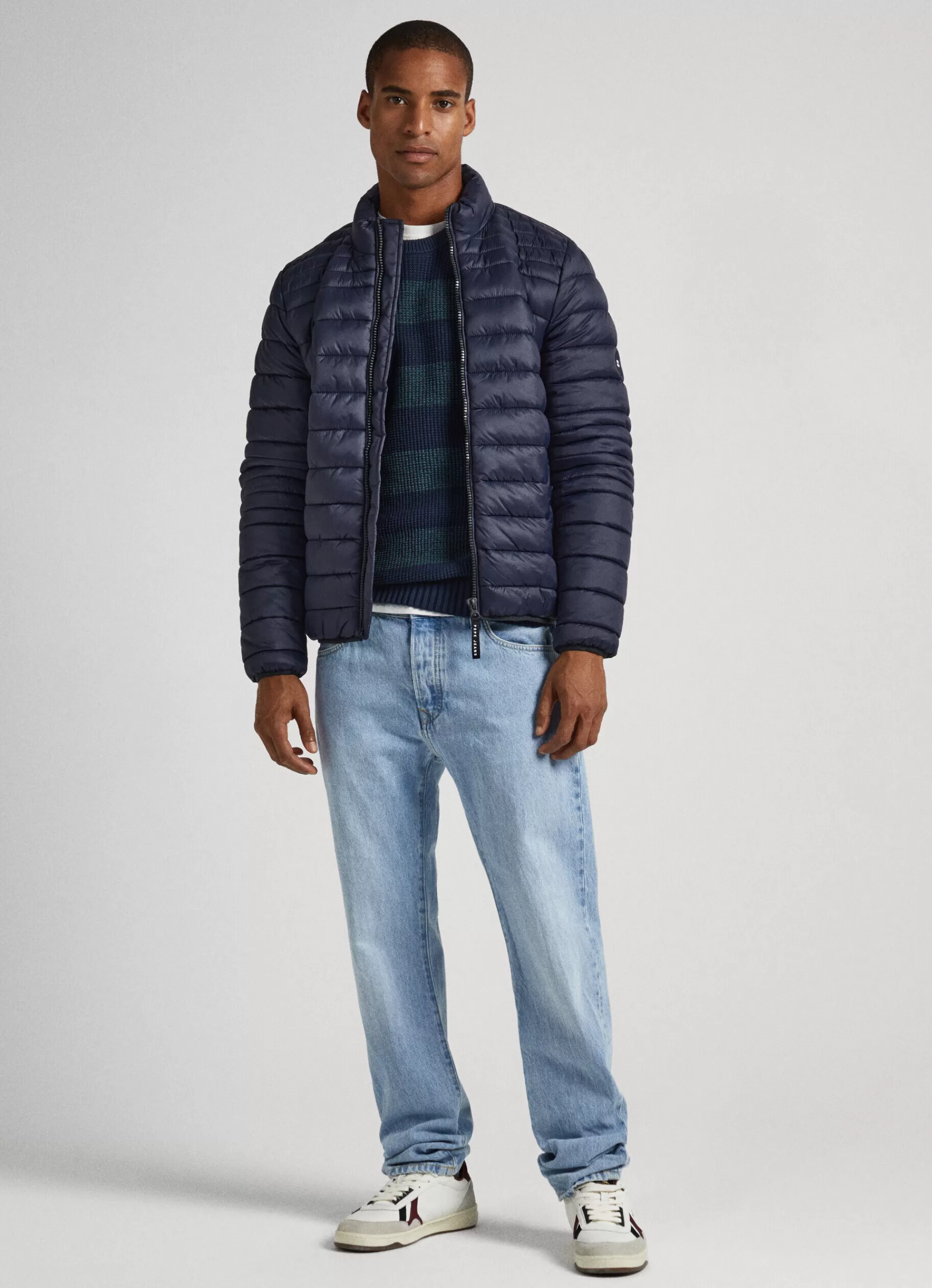 Coats & Jackets*Men Pepe Jeans NYLON PUFFER JACKET Dulwich Blue