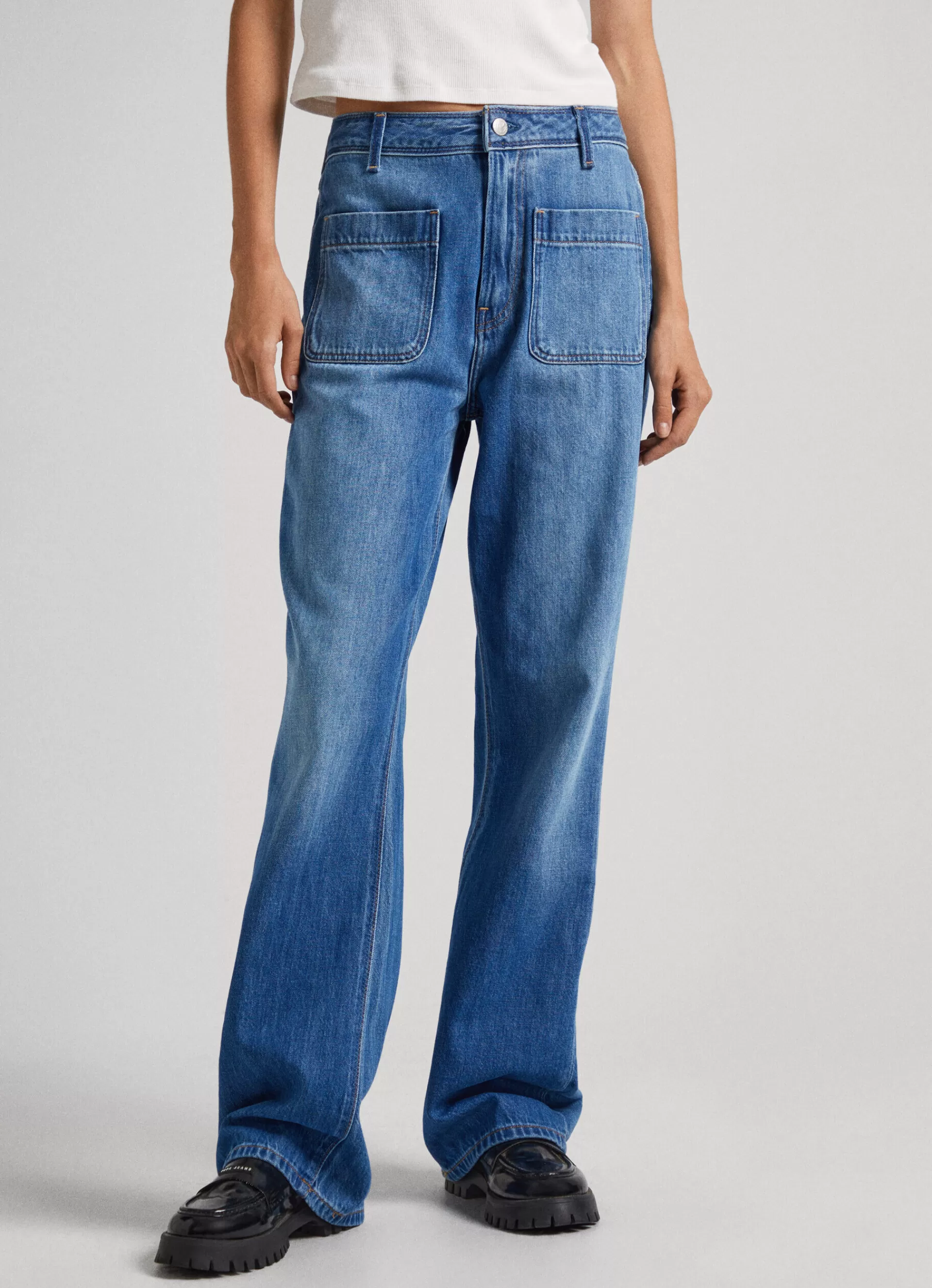 Flare & Bootcut | Jeans*Women Pepe Jeans NYOMI RELAXED FIT HIGH-RISE JEANS Denim