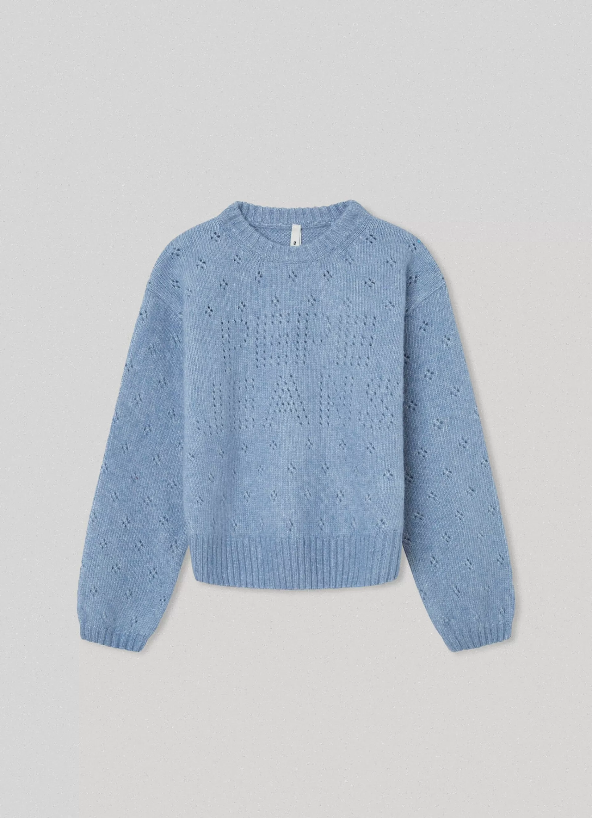 Sweats & Knits*KIDS Pepe Jeans OPENWORK LOGO JUMPER Steel Blue