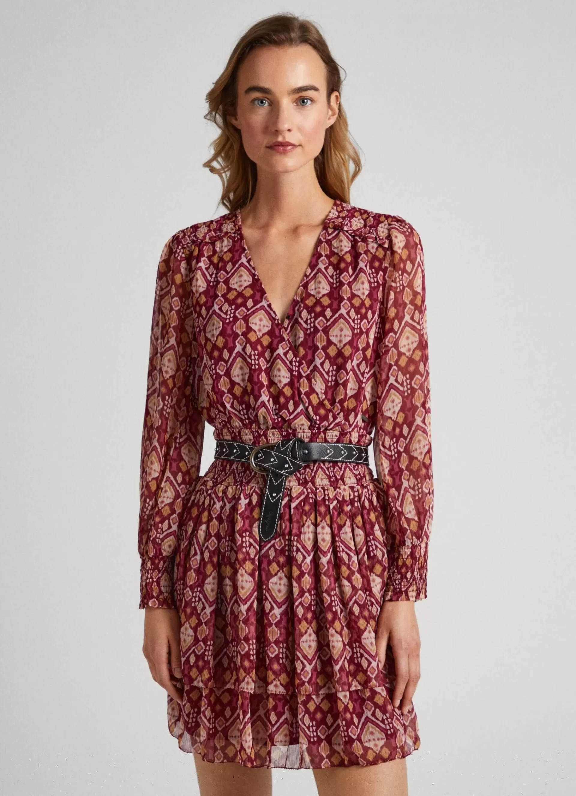 Dresses & Jumpsuits*Women Pepe Jeans ORNAMENTAL CHIFFON DRESS Multi