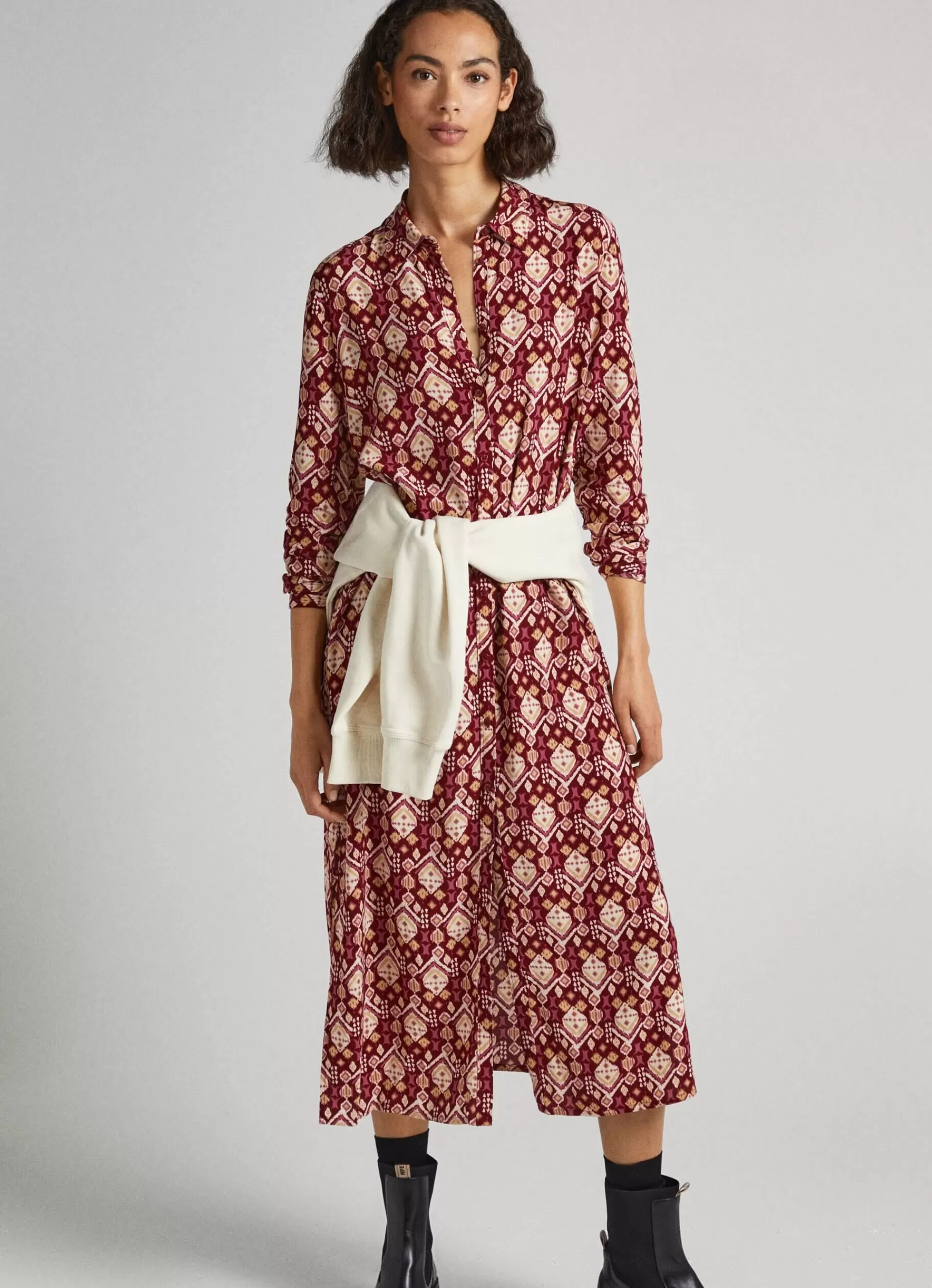 Dresses & Jumpsuits*Women Pepe Jeans ORNAMENTAL PRINT DRESS Multi