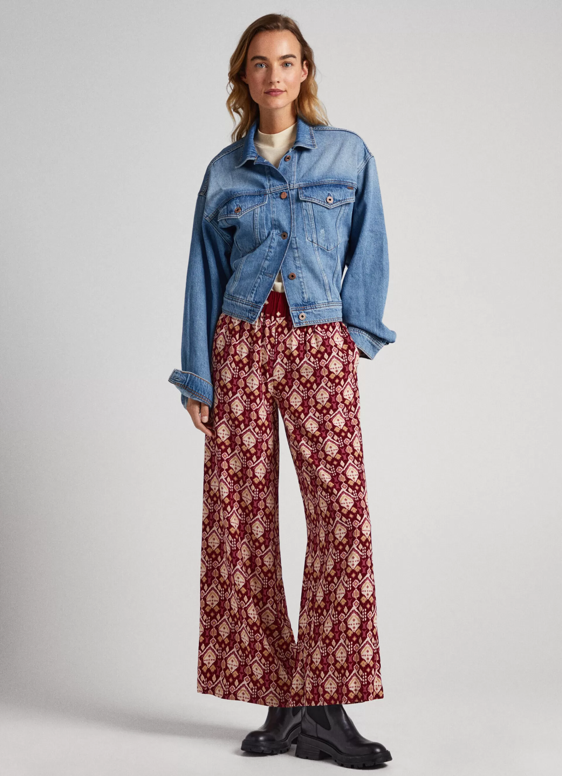 Pants*Women Pepe Jeans ORNAMENTAL PYJAMA TROUSERS Multi