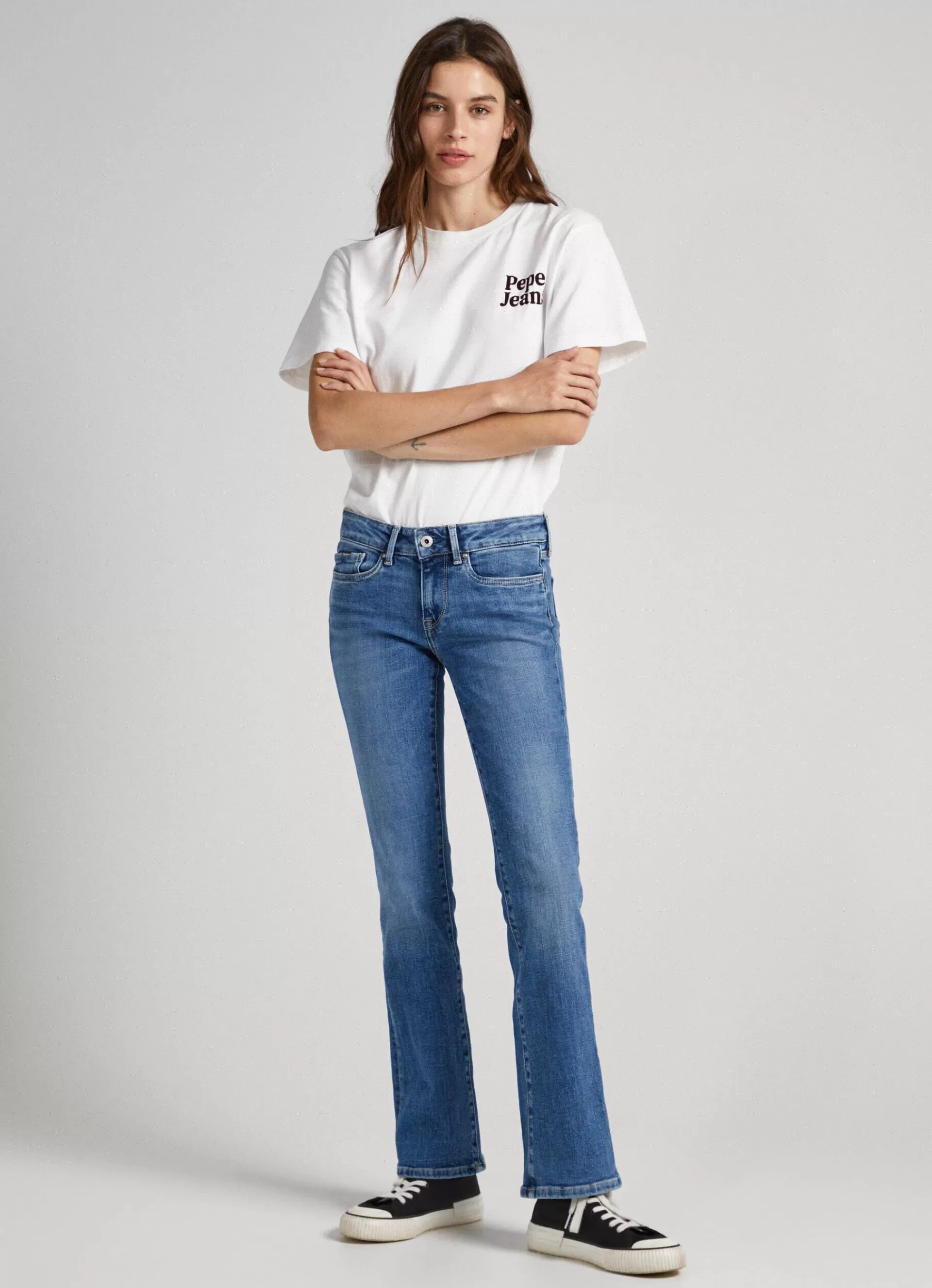 Trends | Jeans*Women Pepe Jeans PICCADILLY SLIM FIT MID-RISE JEANS Denim