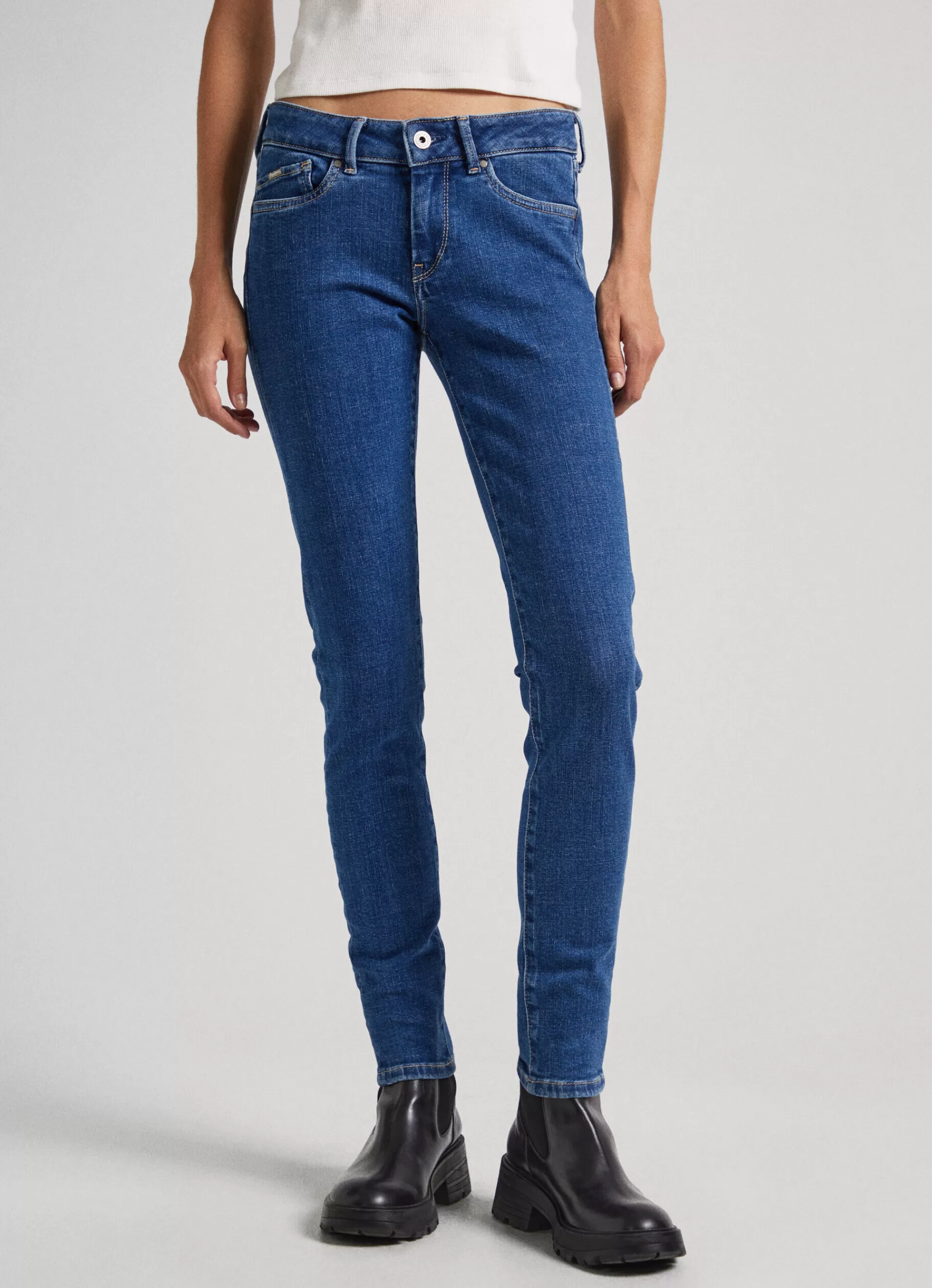 Skinny | Jeans*Women Pepe Jeans PIXIE SKINNY FIT MID-RISE JEANS Denim