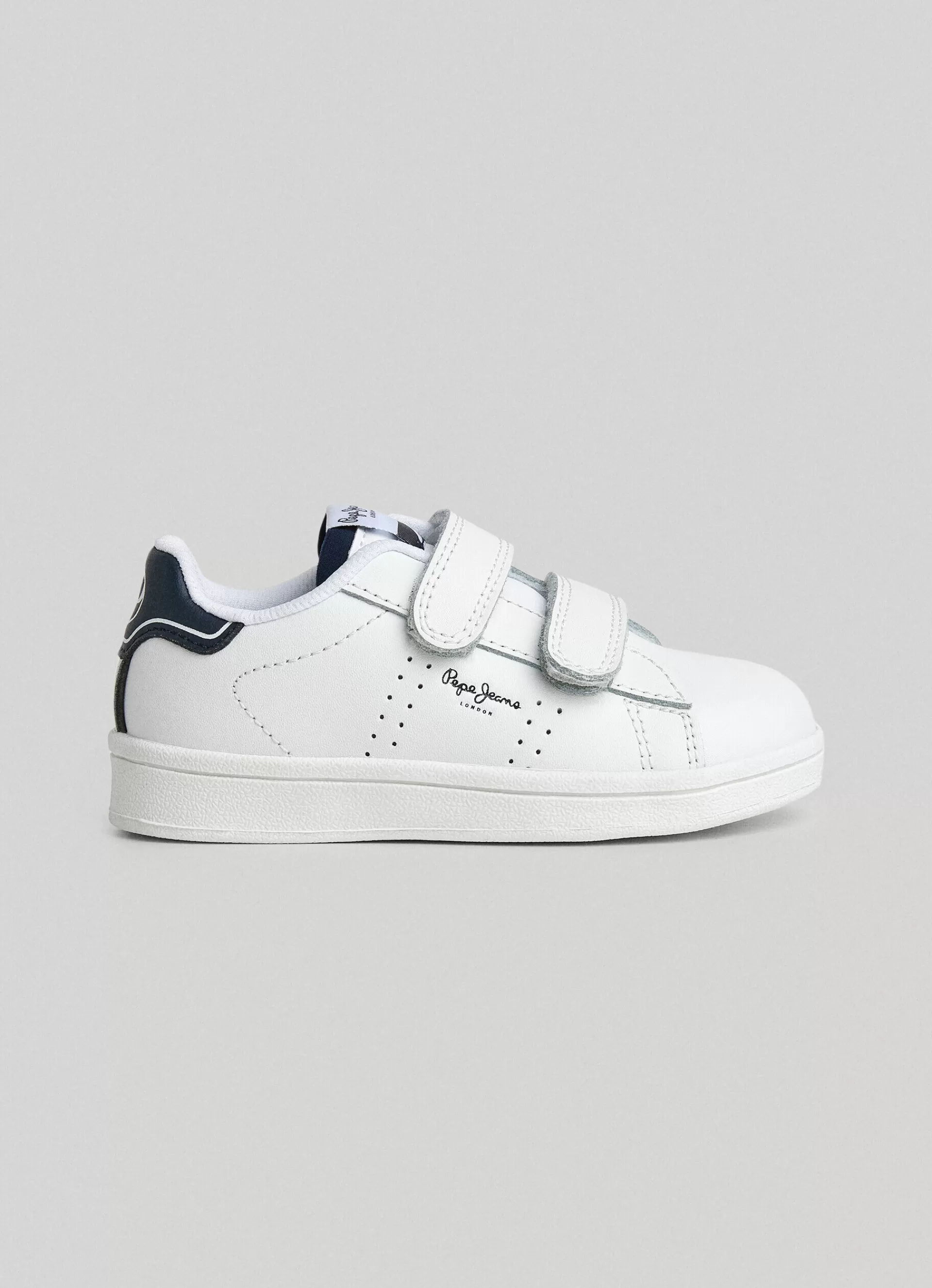 Footwear*KIDS Pepe Jeans PLAYER BASIC LEATHER TRAINERS White