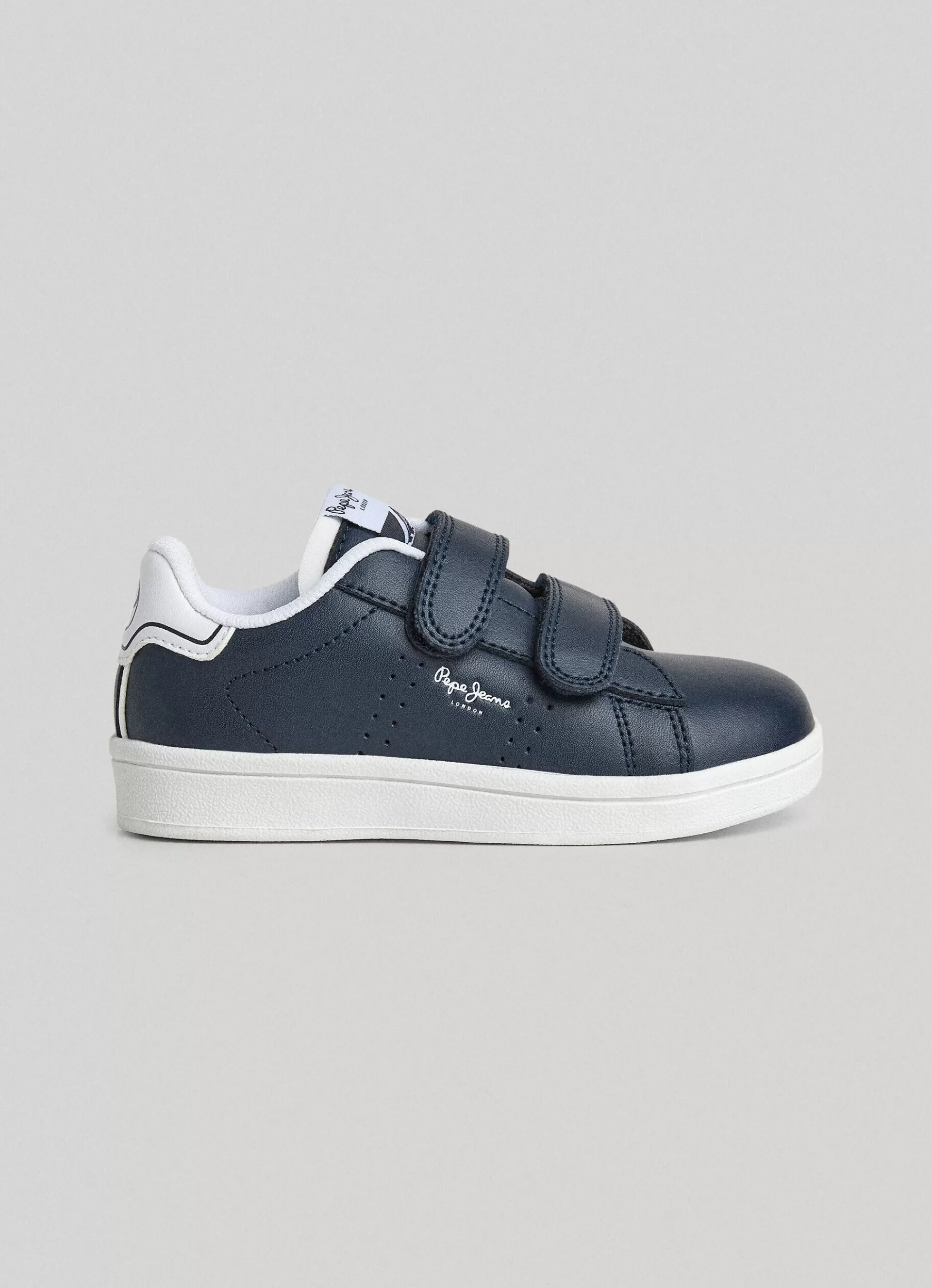 Footwear*KIDS Pepe Jeans PLAYER BASIC LEATHER TRAINERS Navy