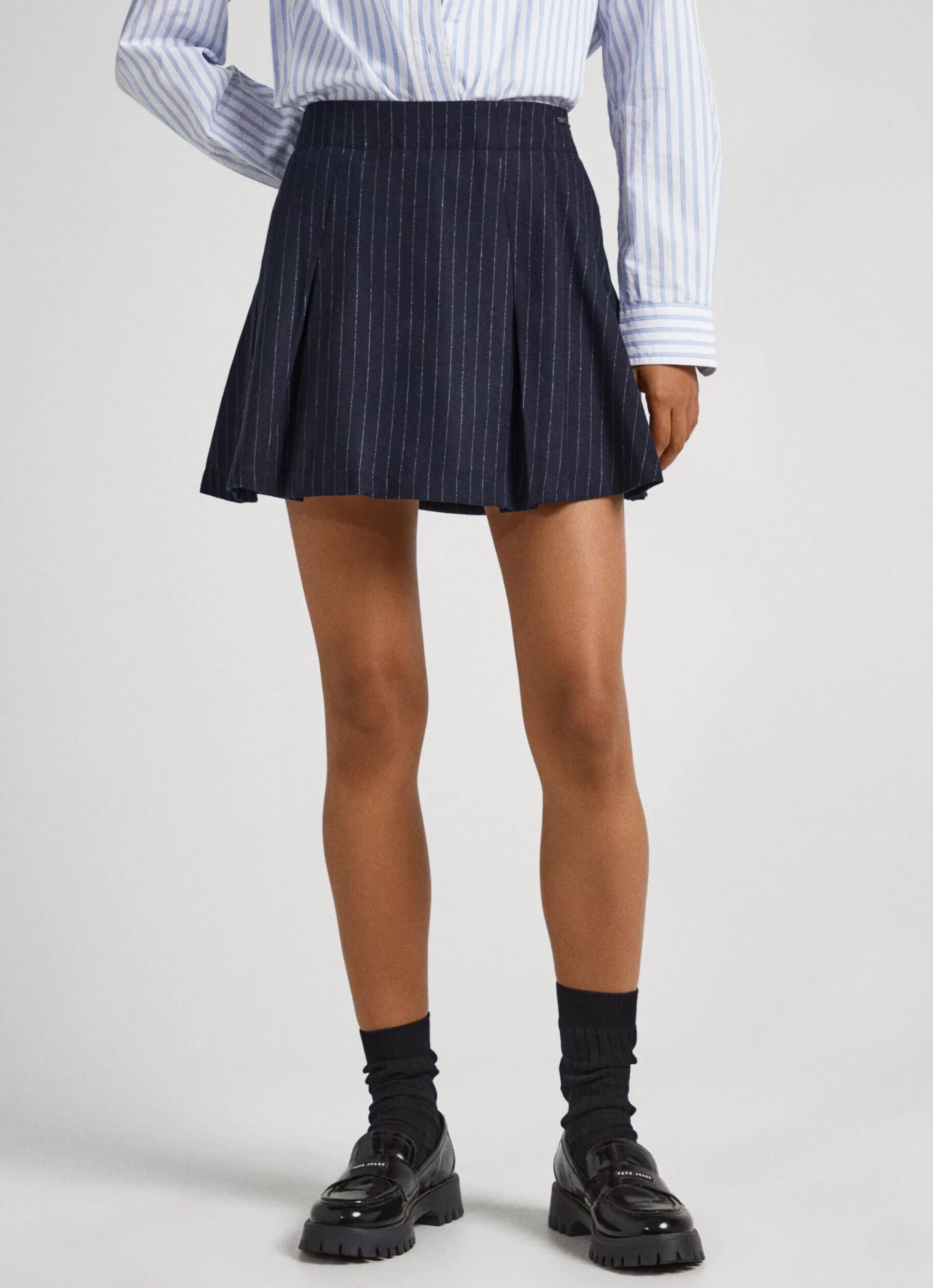 Skirts & Shorts*Women Pepe Jeans PLEATED STRIPED SKIRT Multi