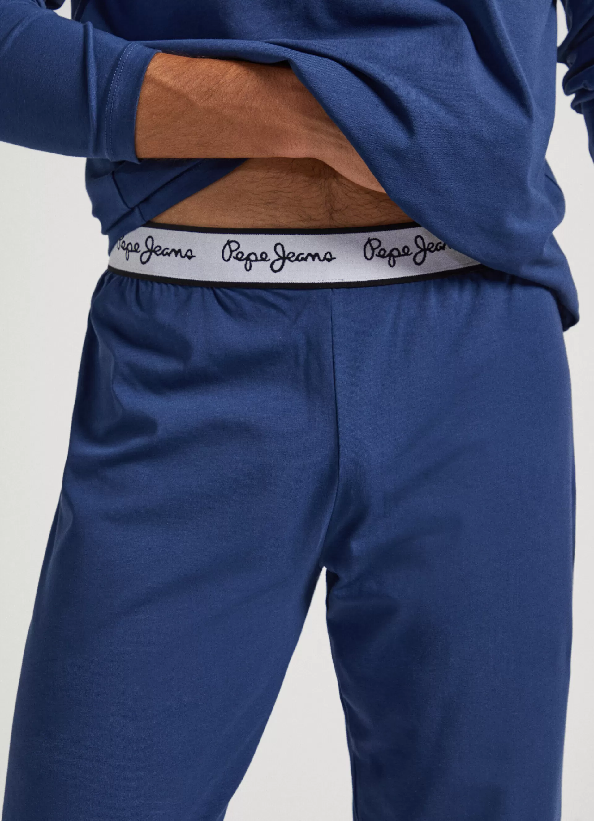 Underwear*Men Pepe Jeans PRINTED LOGO COTTON TROUSERS Navy