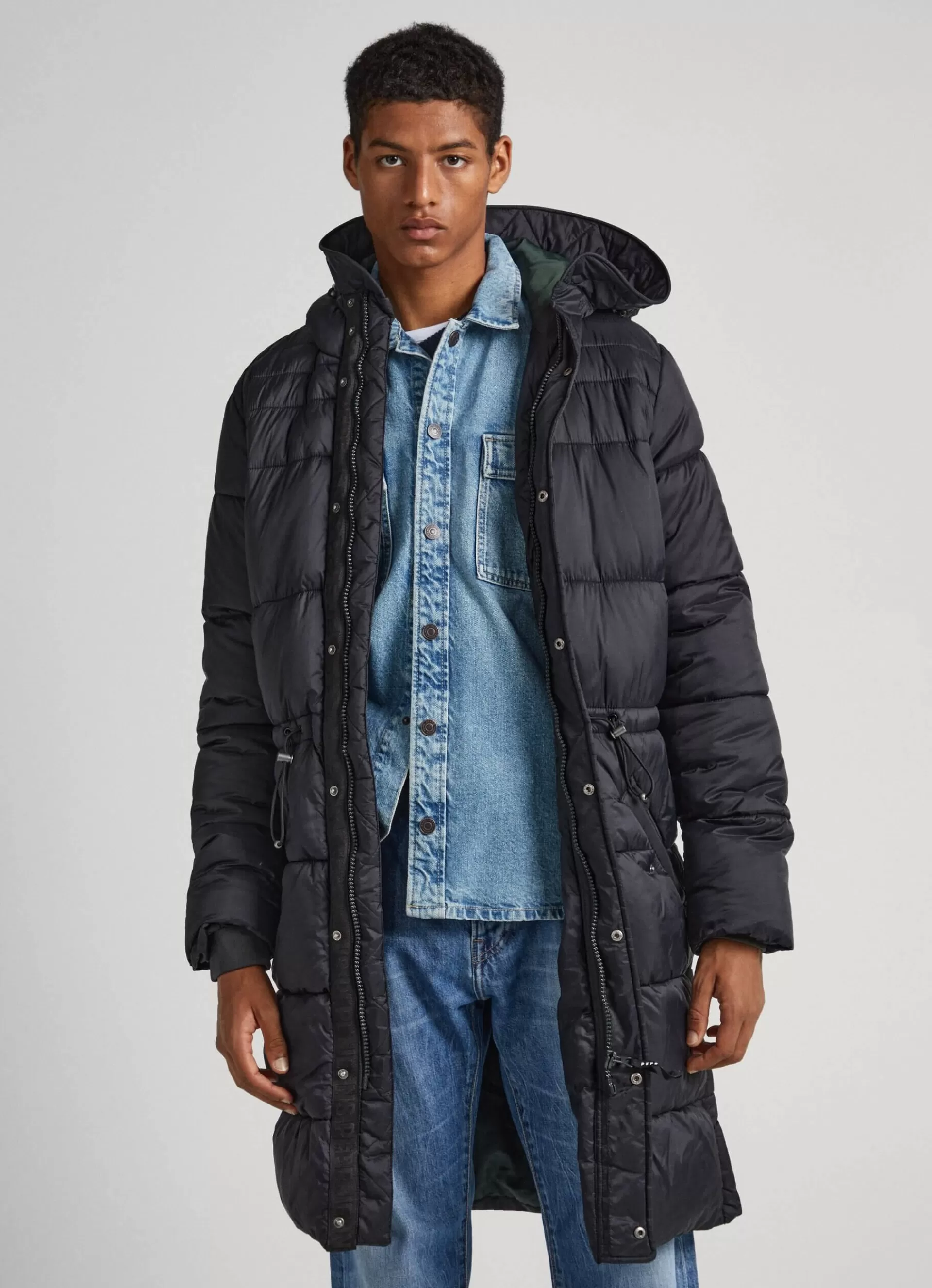 Coats & Jackets*Men Pepe Jeans PUFFER PARKA Black