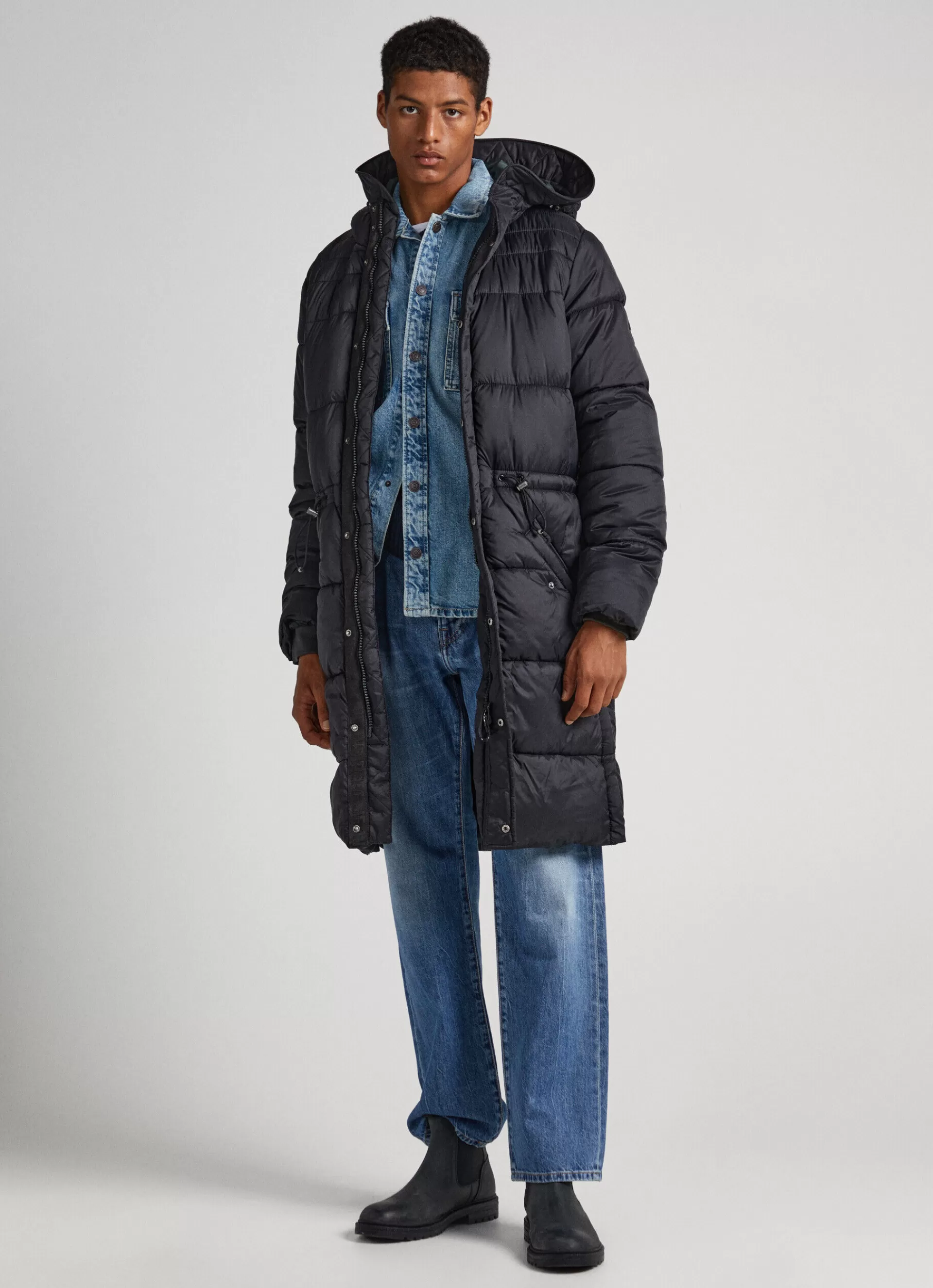 Coats & Jackets*Men Pepe Jeans PUFFER PARKA Black