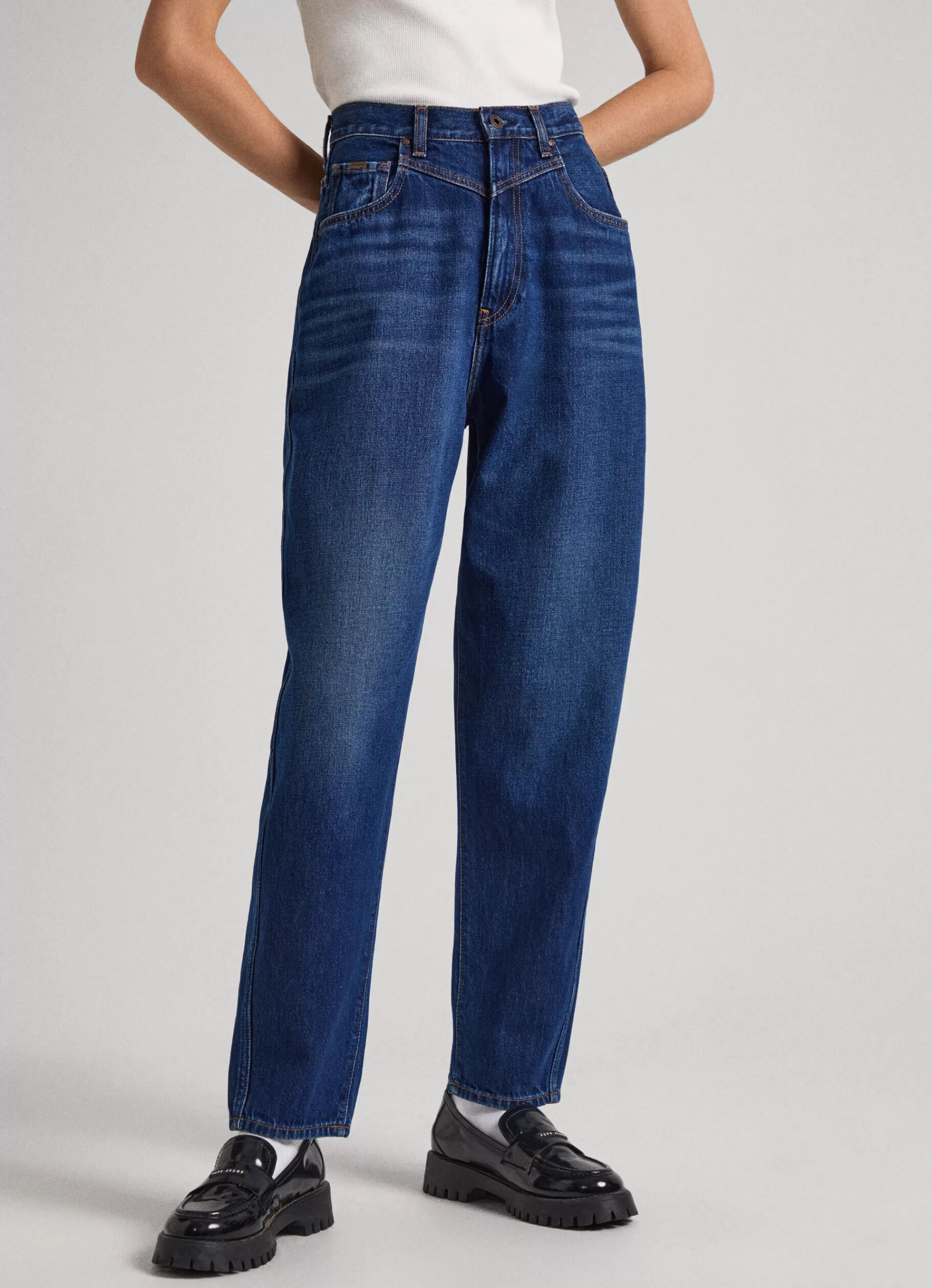 Trends | Jeans*Women Pepe Jeans RACHEL BALLOON FIT HIGH-RISE JEANS Denim