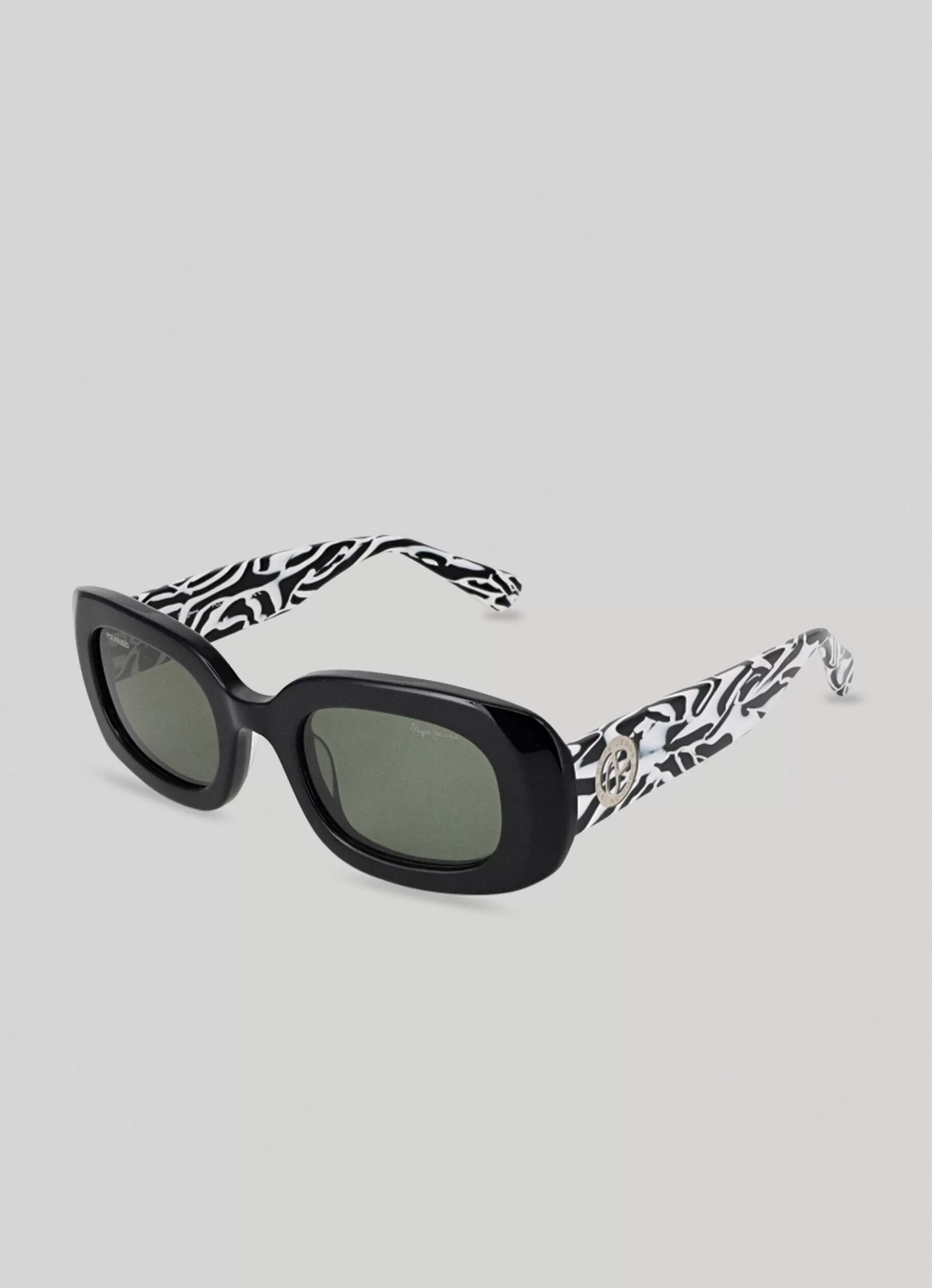 Sunglasses*Women Pepe Jeans RECTANGULAR SUNGLASSES Black