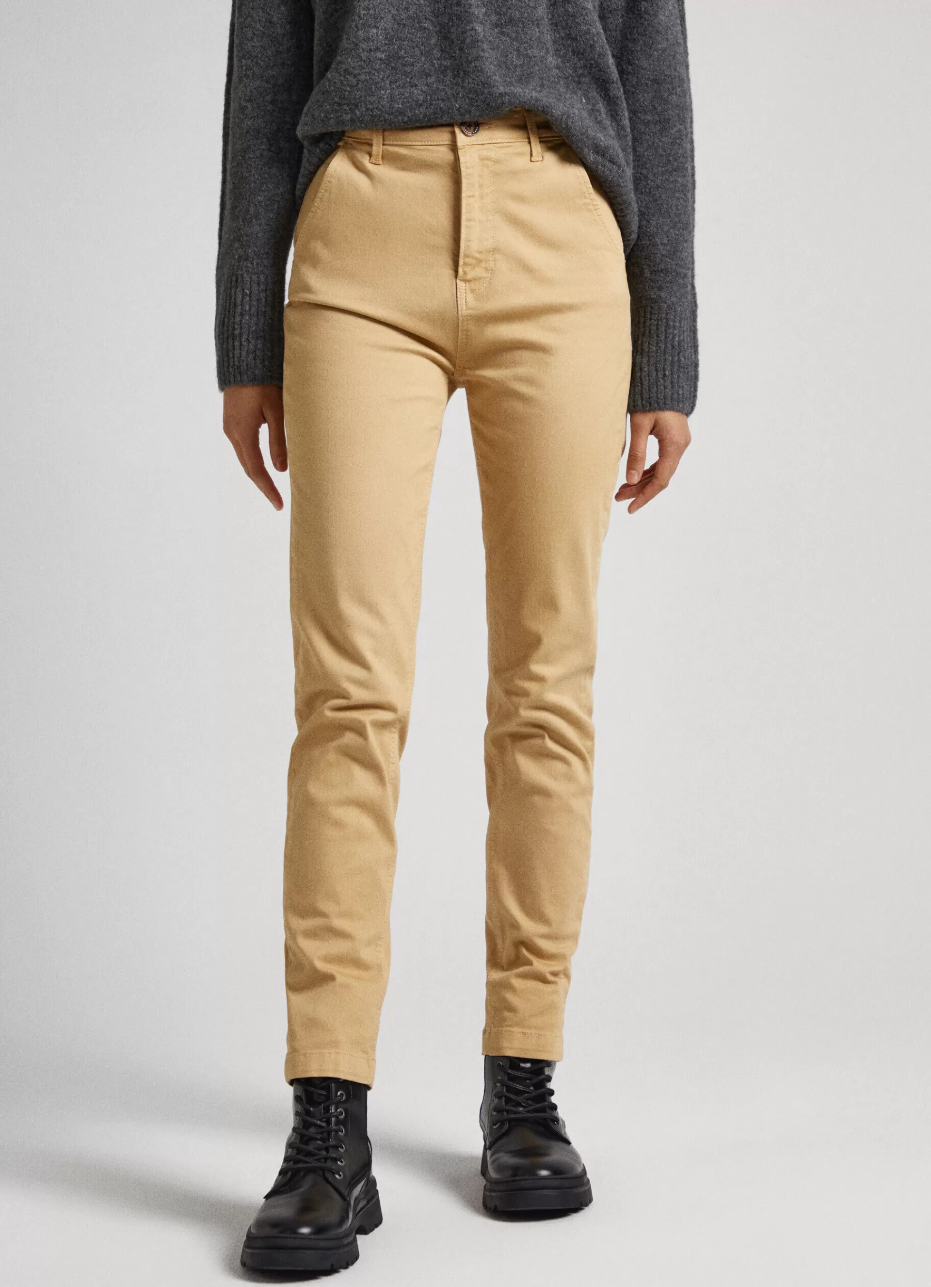 Pants*Women Pepe Jeans REGULAR FIT CHINO TROUSERS Camel Beige