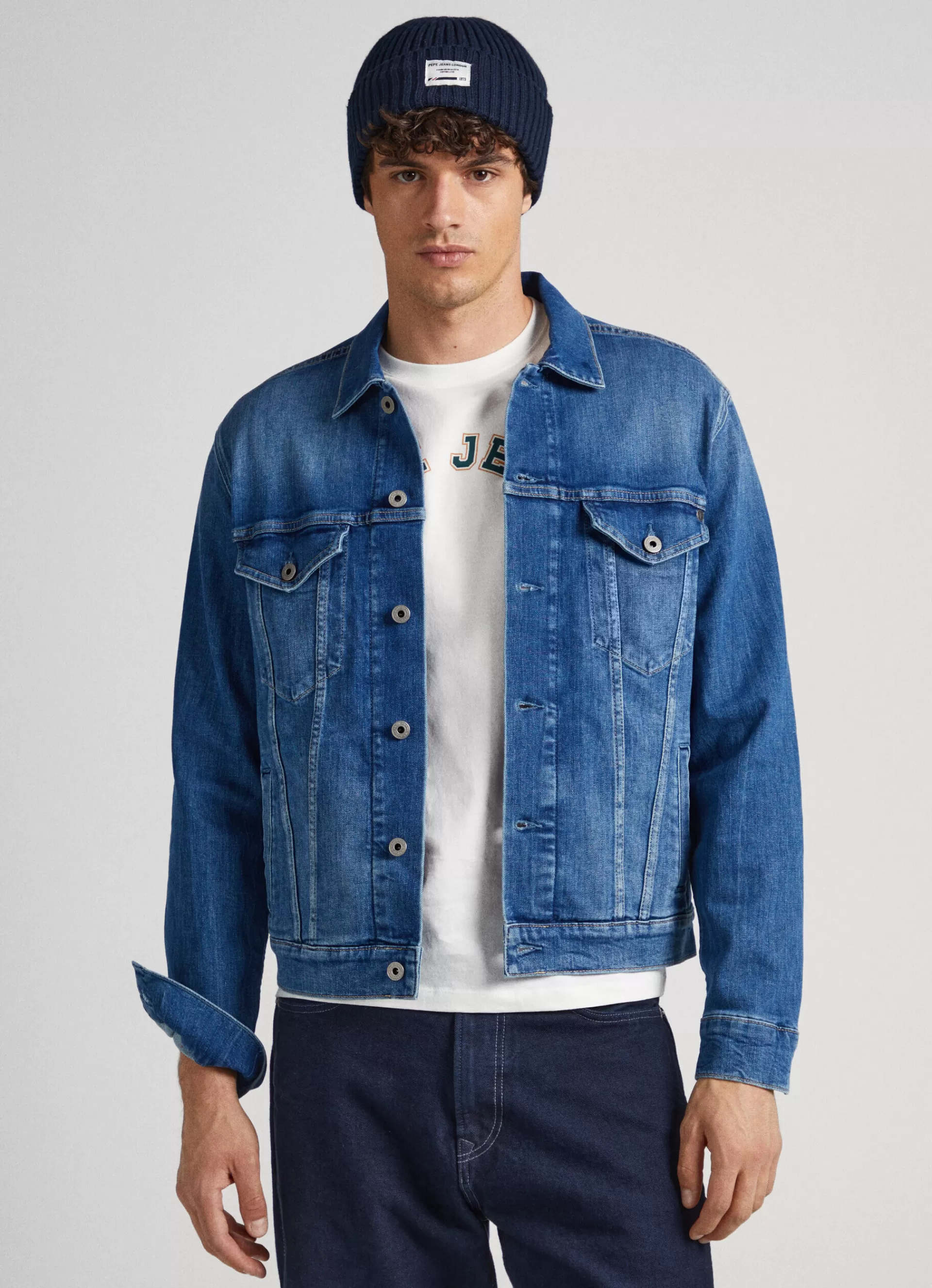 Coats & Jackets*Men Pepe Jeans REGULAR FIT JACKET Denim