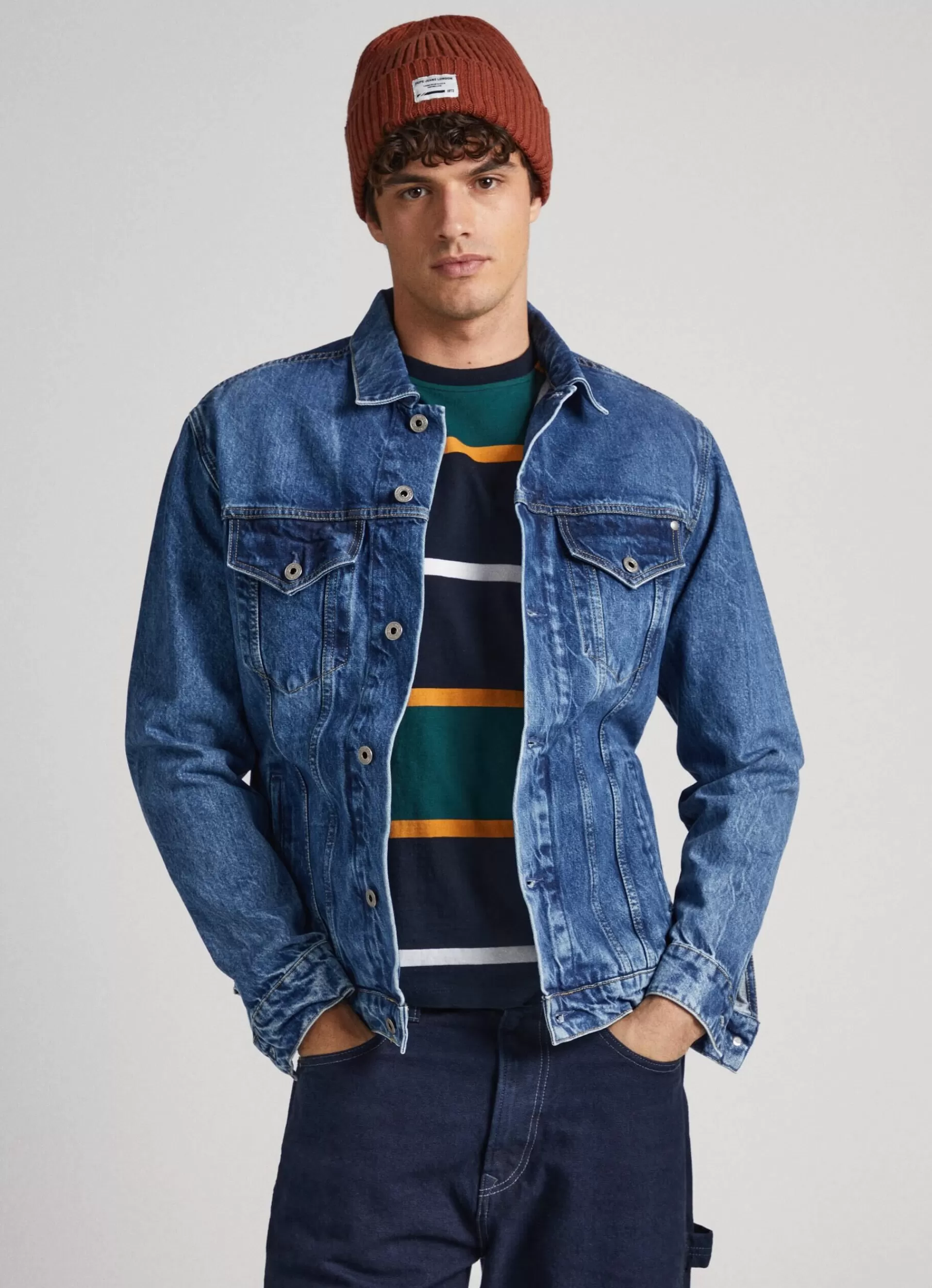 Coats & Jackets*Men Pepe Jeans REGULAR FIT JACKET Denim