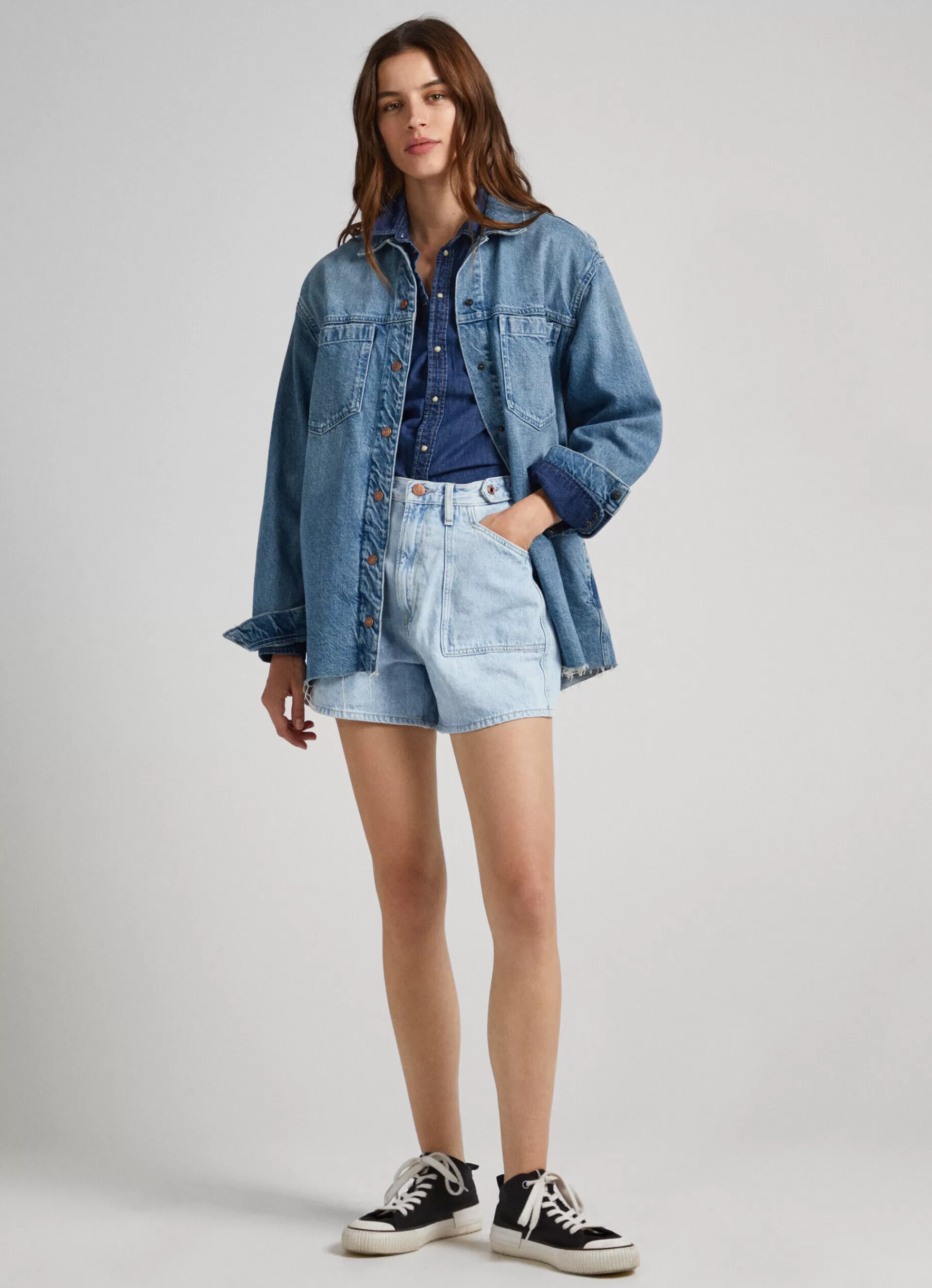 Skirts & Shorts*Women Pepe Jeans REGULAR FIT SHORTS Denim