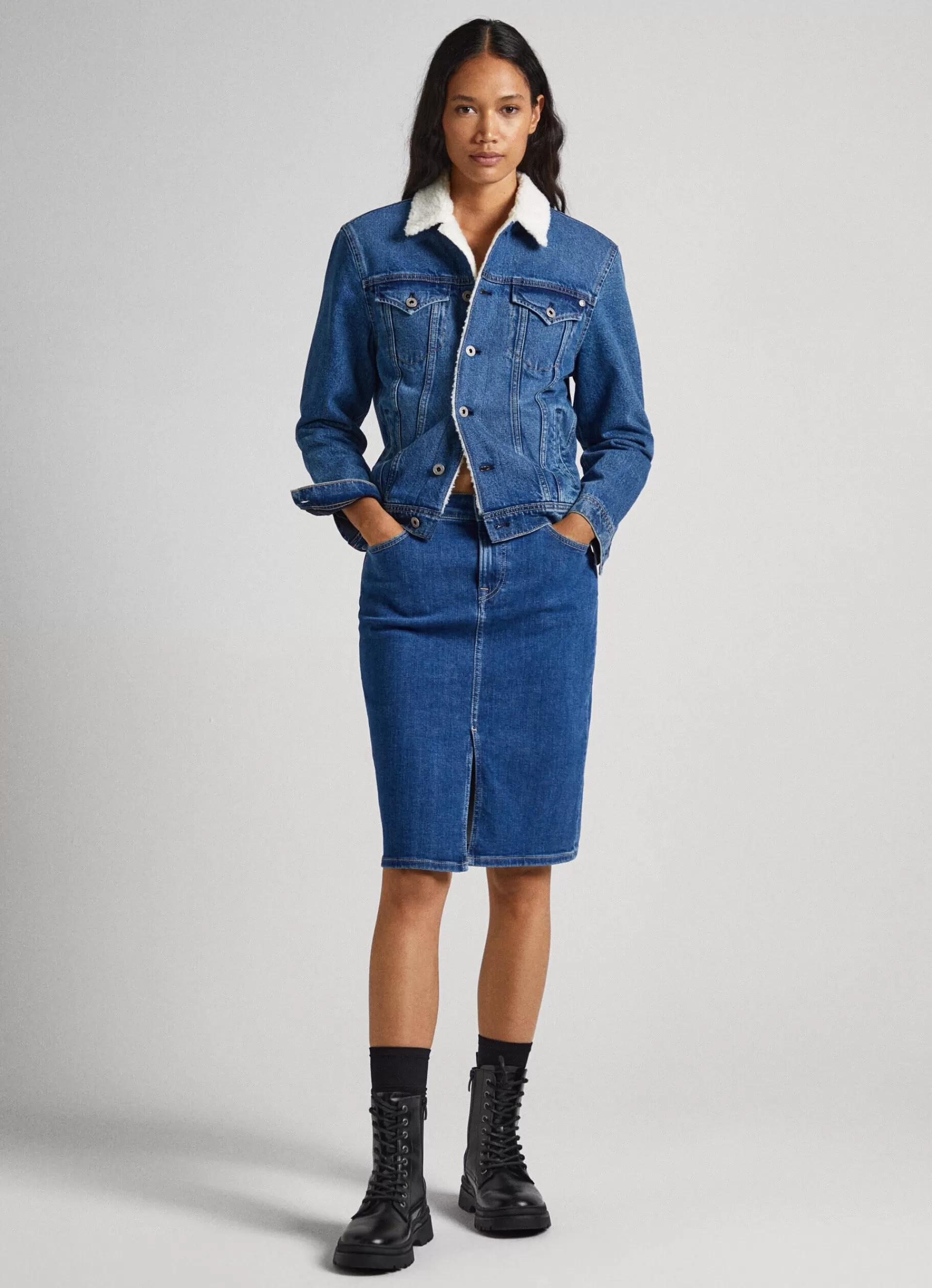 Skirts & Shorts*Women Pepe Jeans REGULAR FIT SKIRT Denim