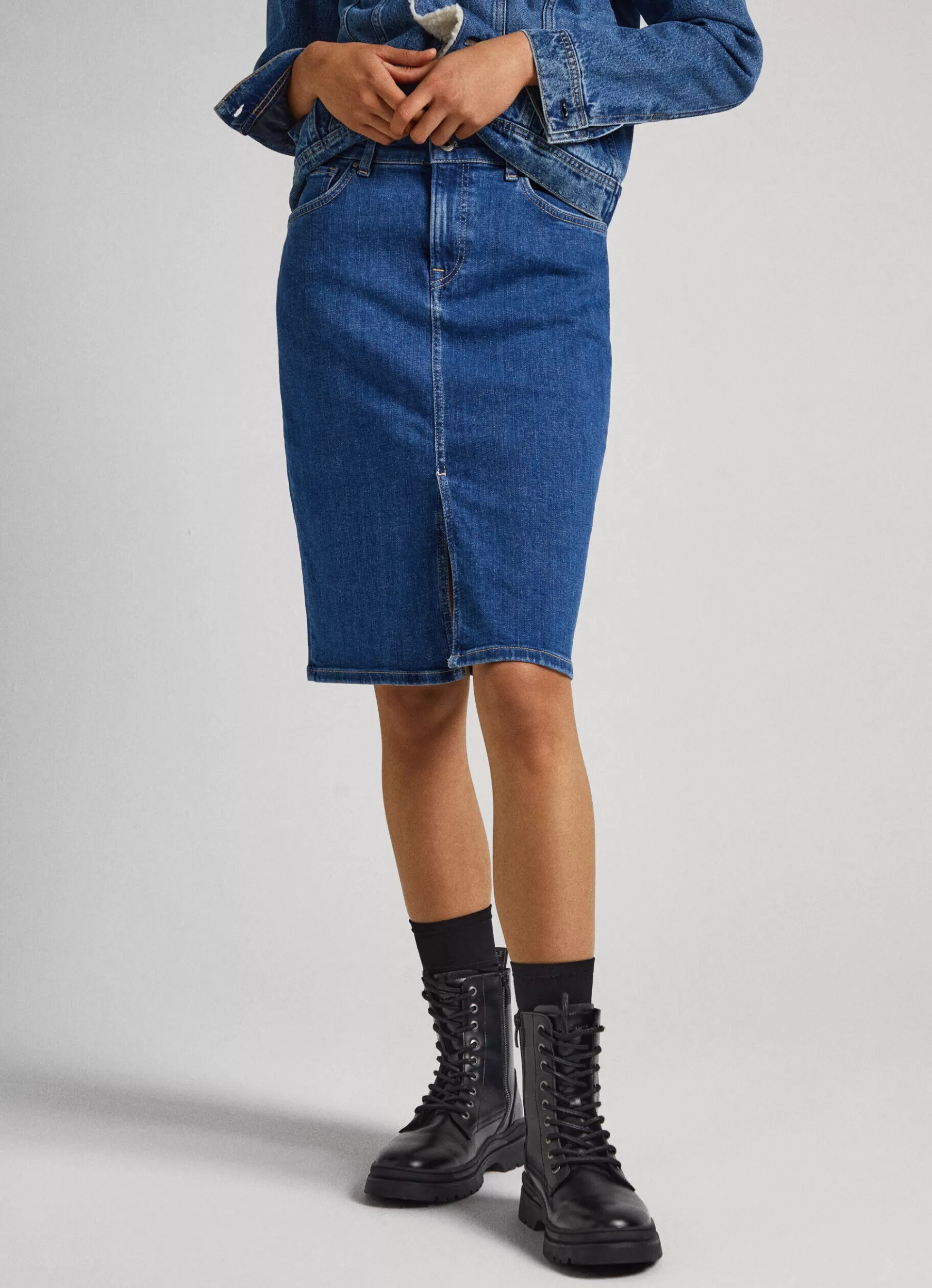 Skirts & Shorts*Women Pepe Jeans REGULAR FIT SKIRT Denim