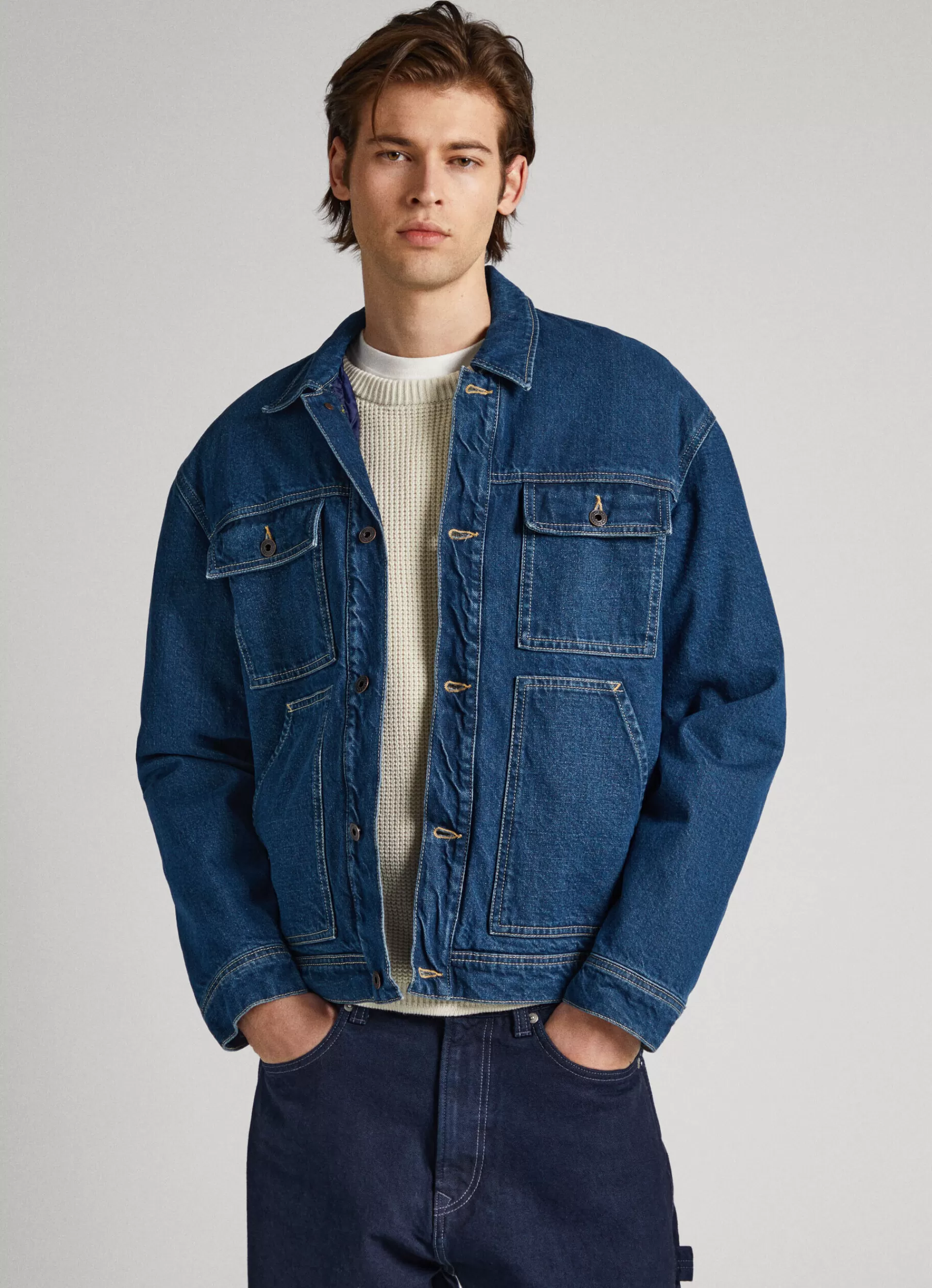 Coats & Jackets*Men Pepe Jeans RELAXED FIT JACKET Denim