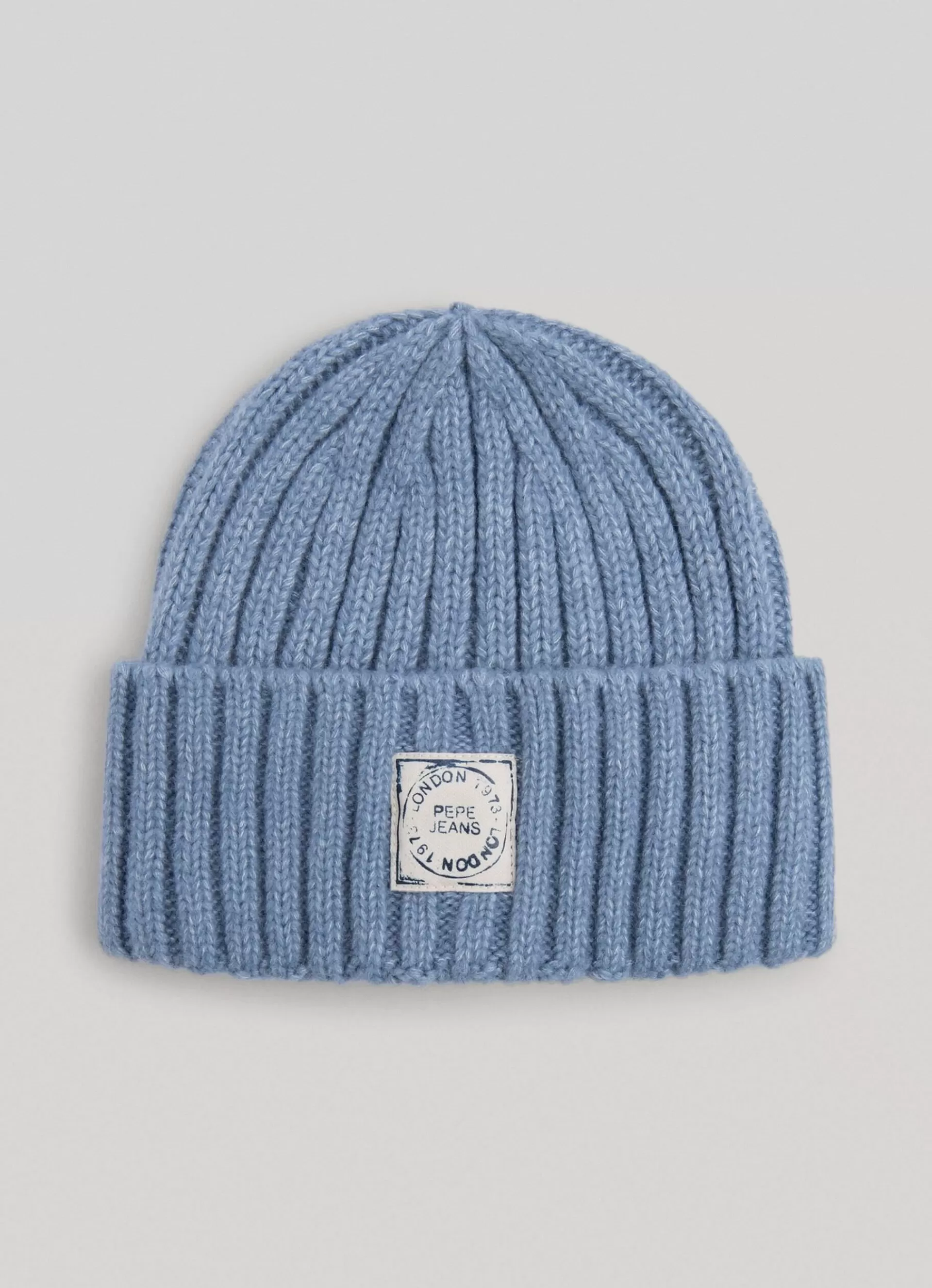 Hats & Caps*Women | Men Pepe Jeans RIBBED KNIT BEANIE Steel Blue