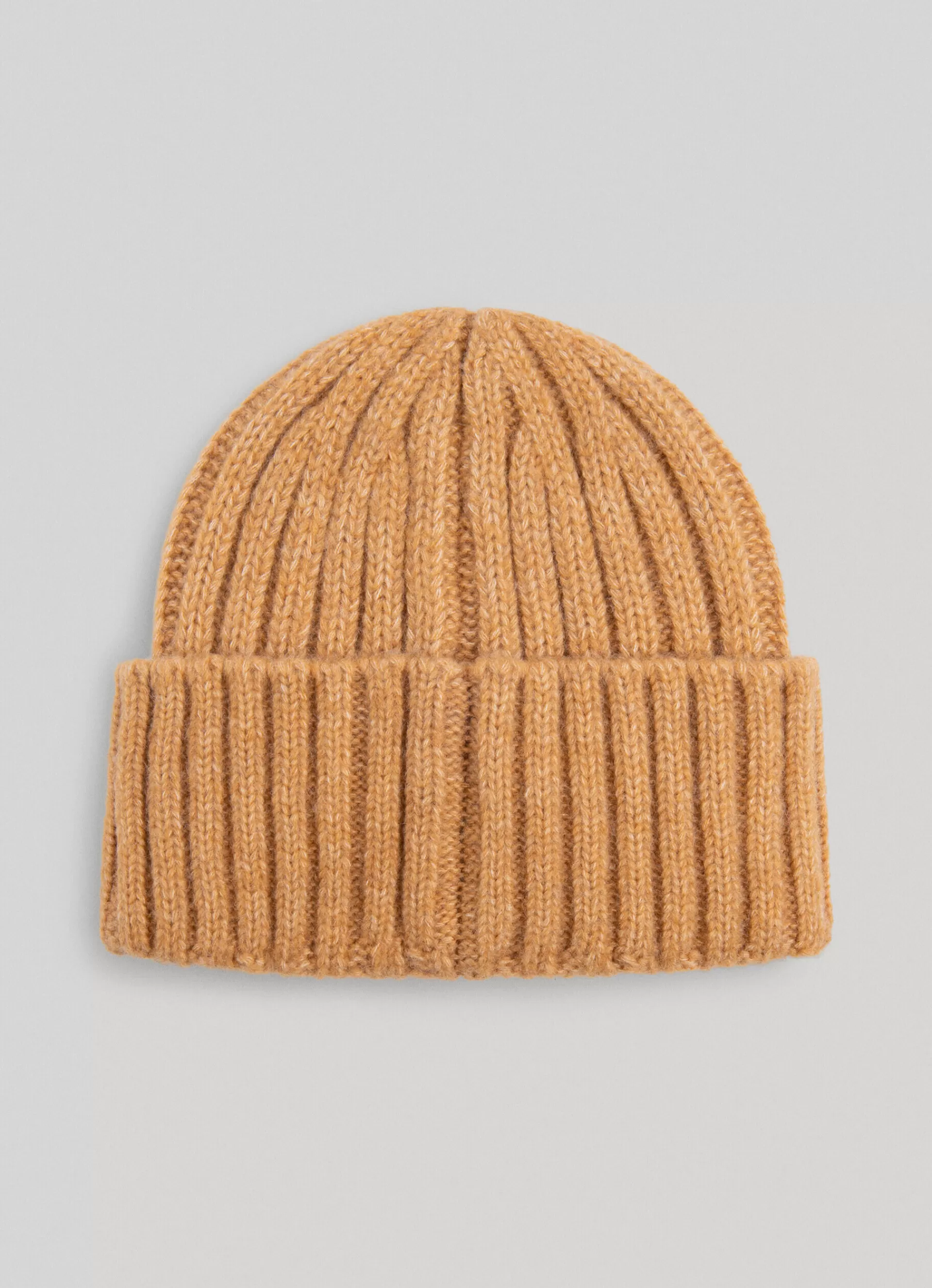 Hats & Caps*Women | Men Pepe Jeans RIBBED KNIT BEANIE Ochre Yellow