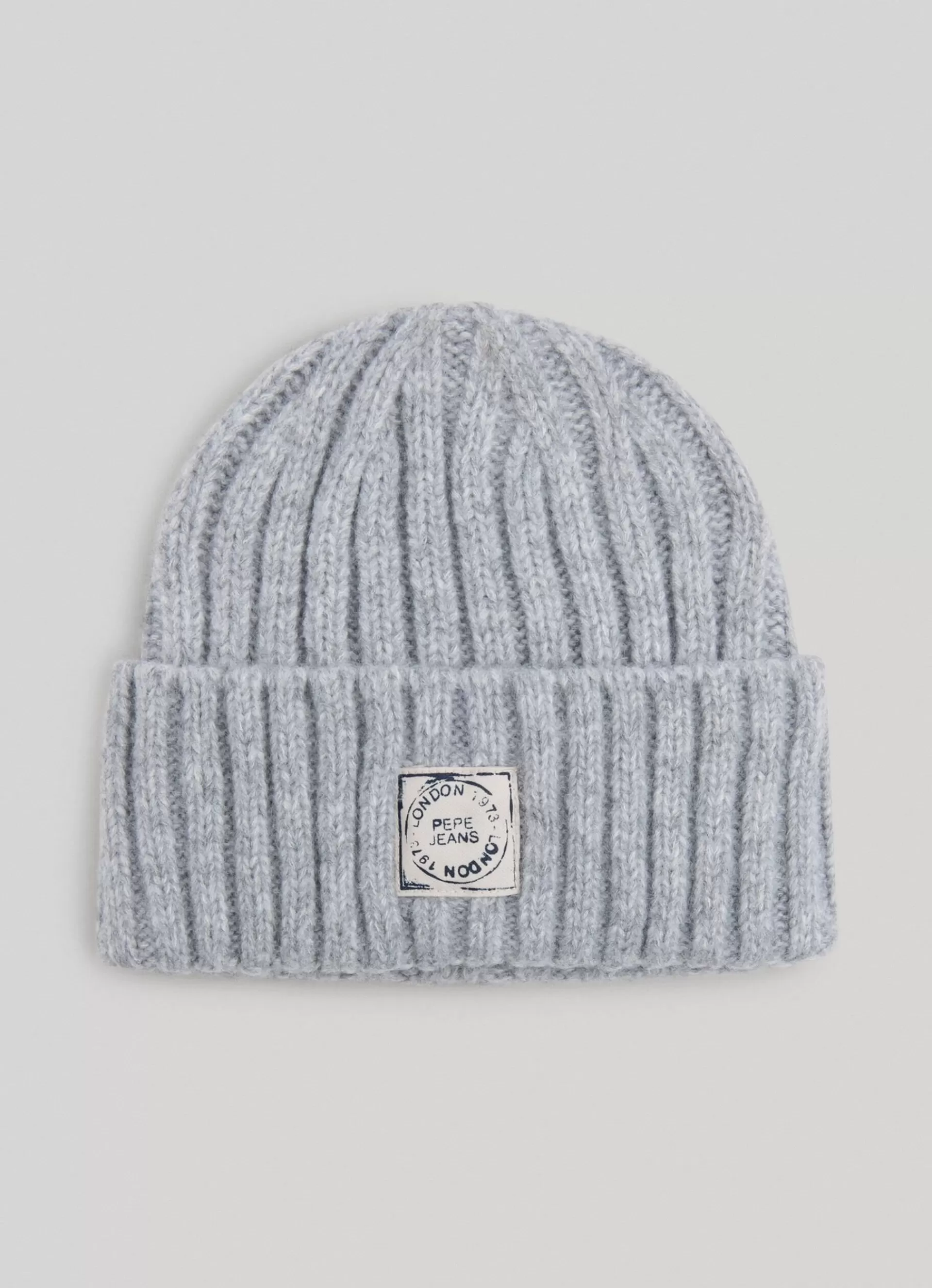 Hats & Caps*Women | Men Pepe Jeans RIBBED KNIT BEANIE Marl Grey