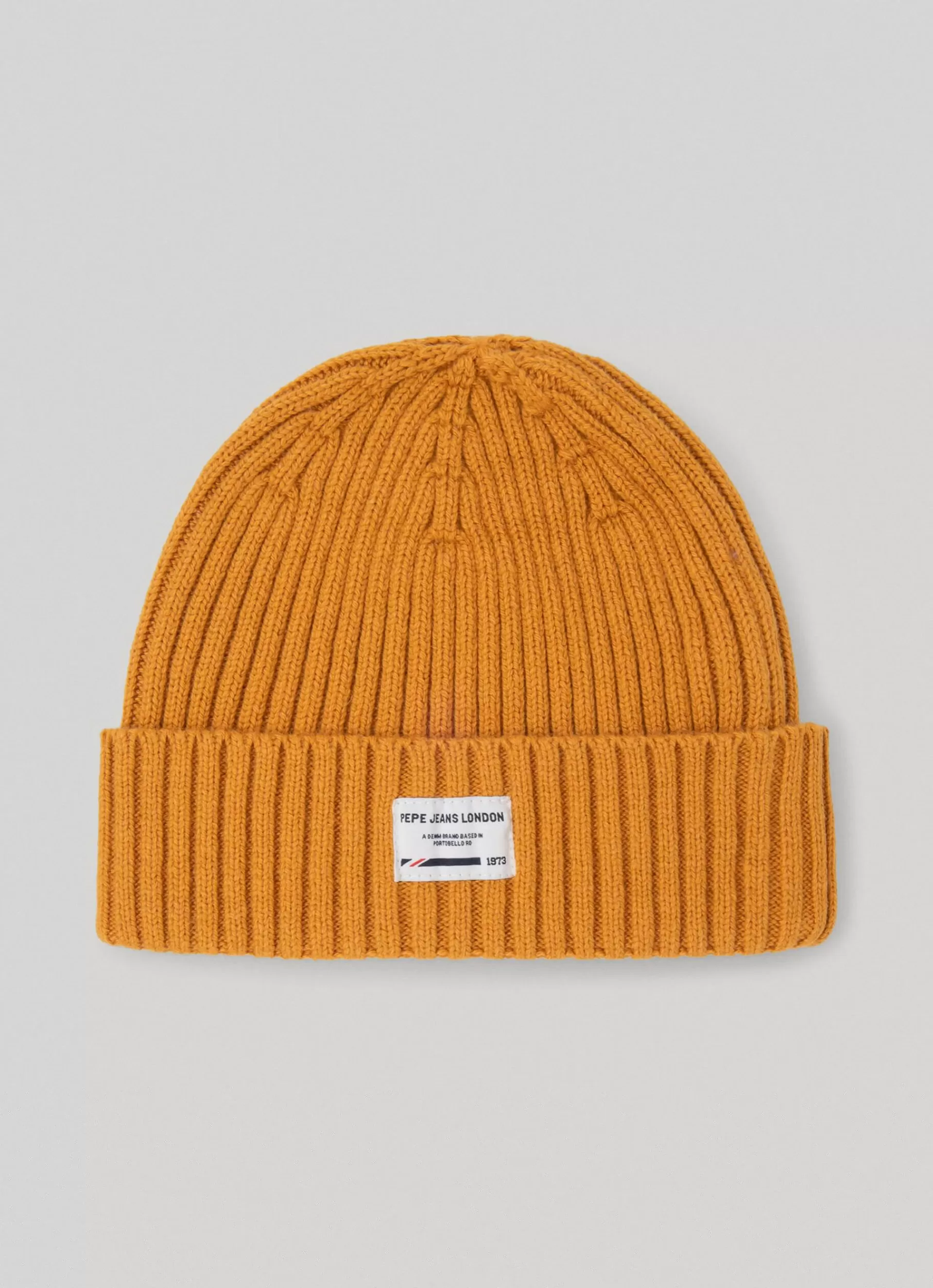 Hats & Caps*Women | Men Pepe Jeans RIBBED KNIT HAT Ochre Yellow