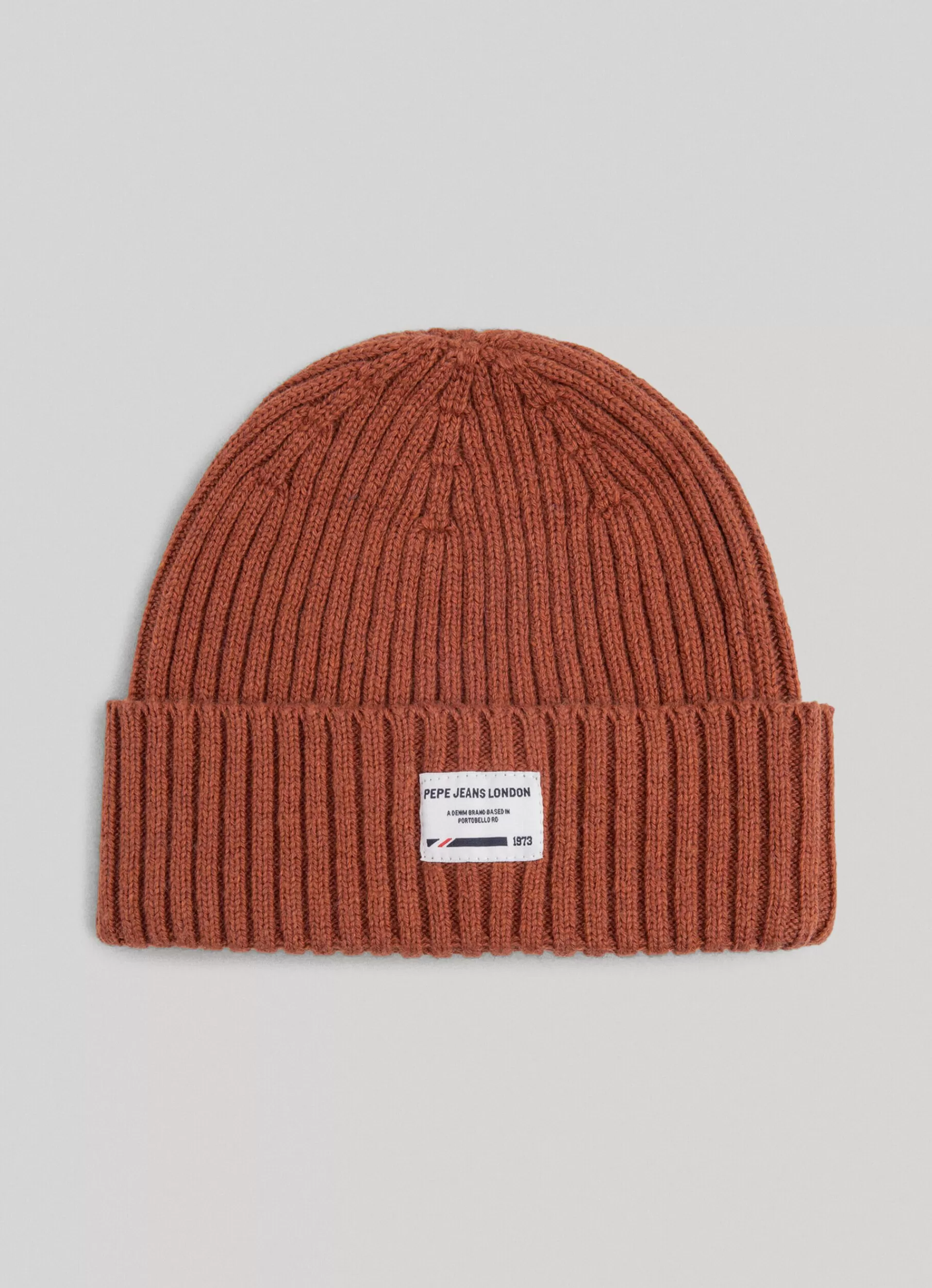 Hats & Caps*Women | Men Pepe Jeans RIBBED KNIT HAT Sculpture Orange