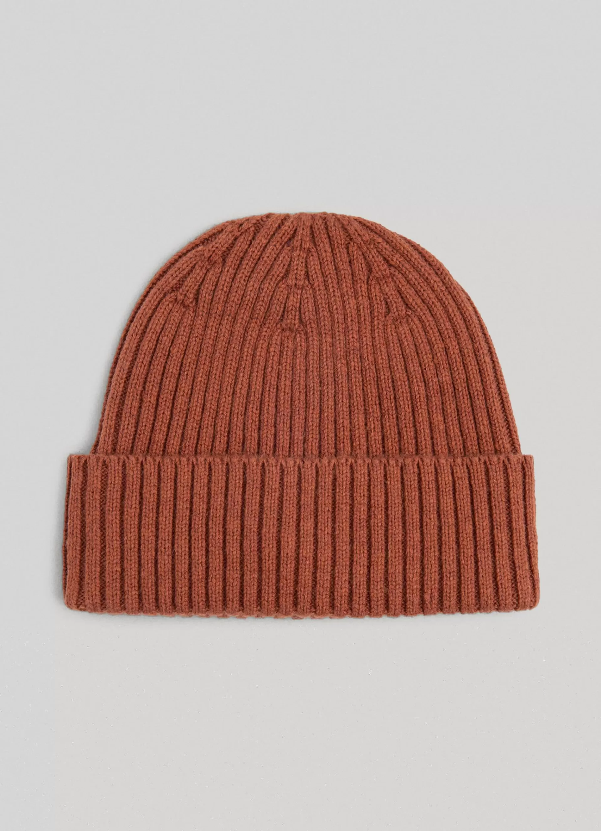 Hats & Caps*Women | Men Pepe Jeans RIBBED KNIT HAT Sculpture Orange