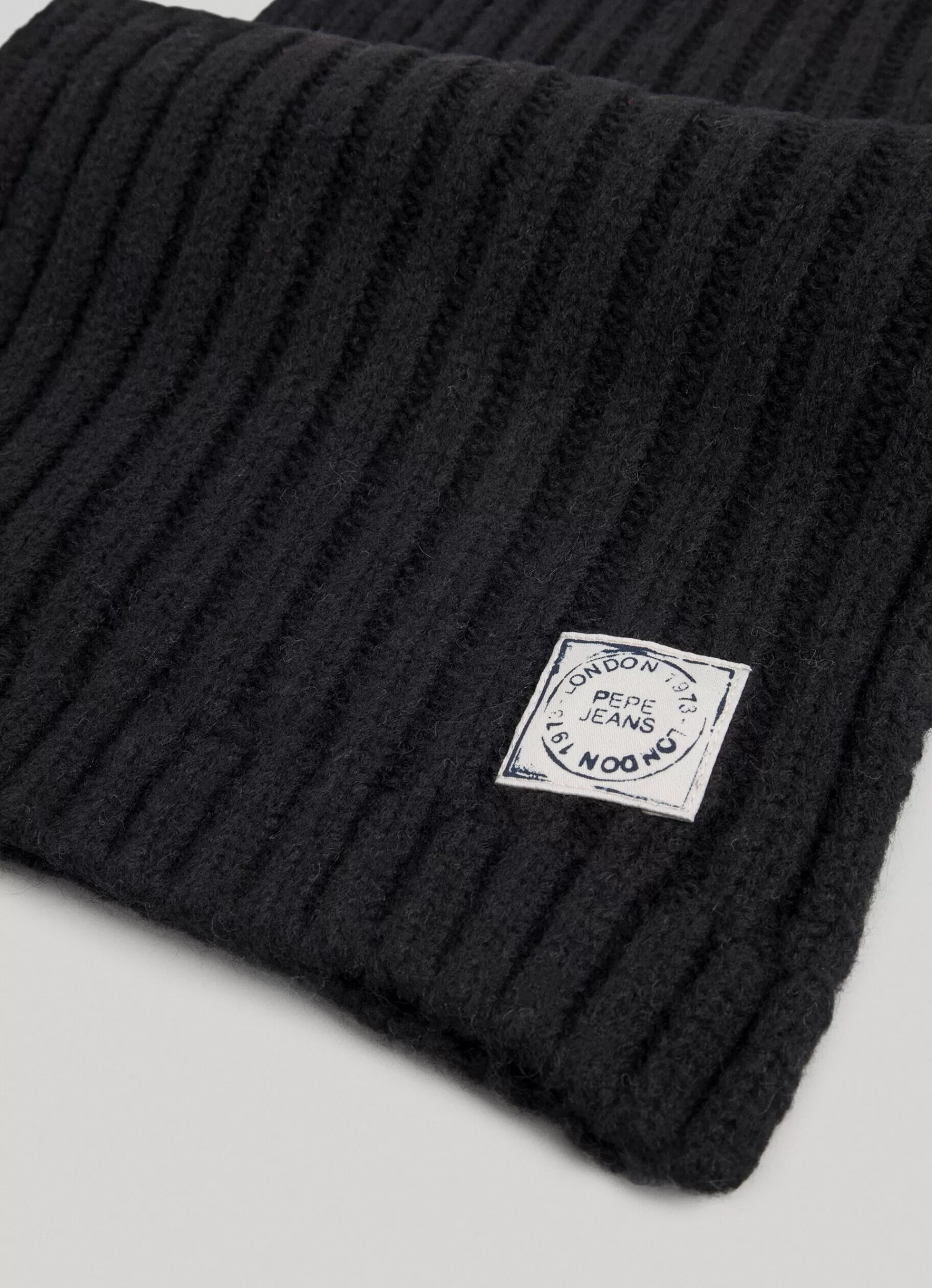 Accessories*KIDS Pepe Jeans RIBBED KNIT SCARF Black