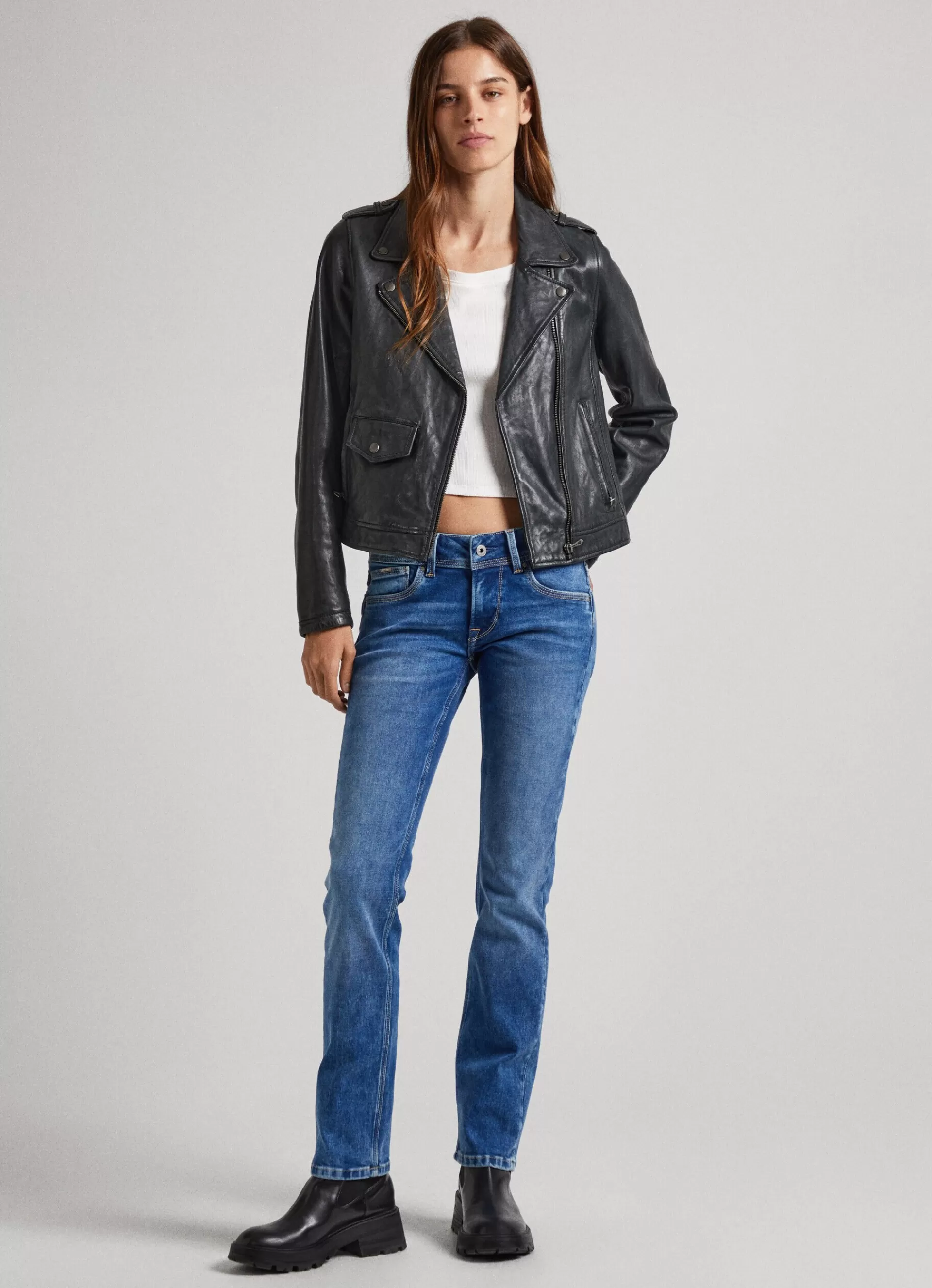 Straight | Jeans*Women Pepe Jeans SATURN REGULAR FIT MID-RISE JEANS Denim