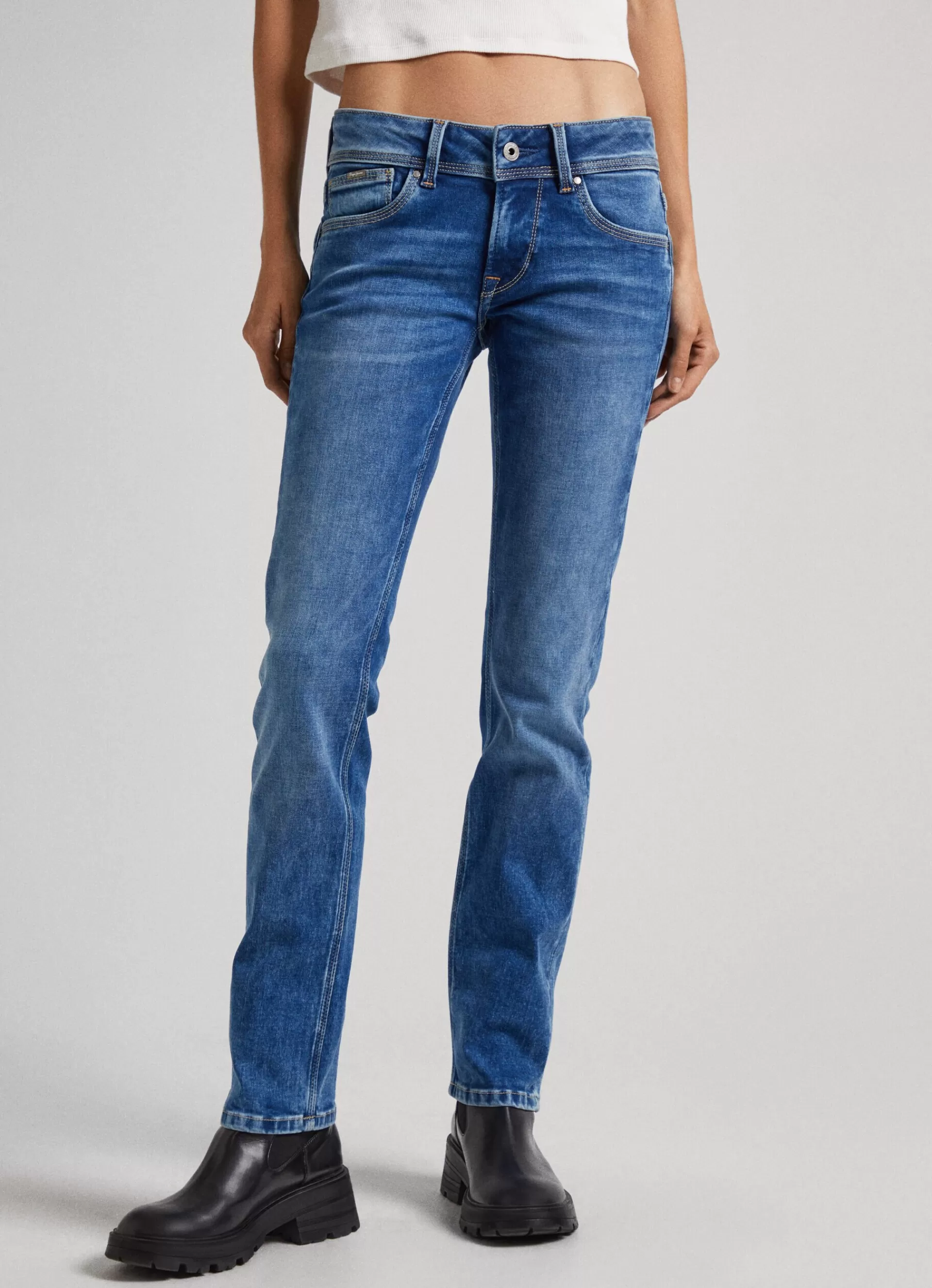 Straight | Jeans*Women Pepe Jeans SATURN REGULAR FIT MID-RISE JEANS Denim