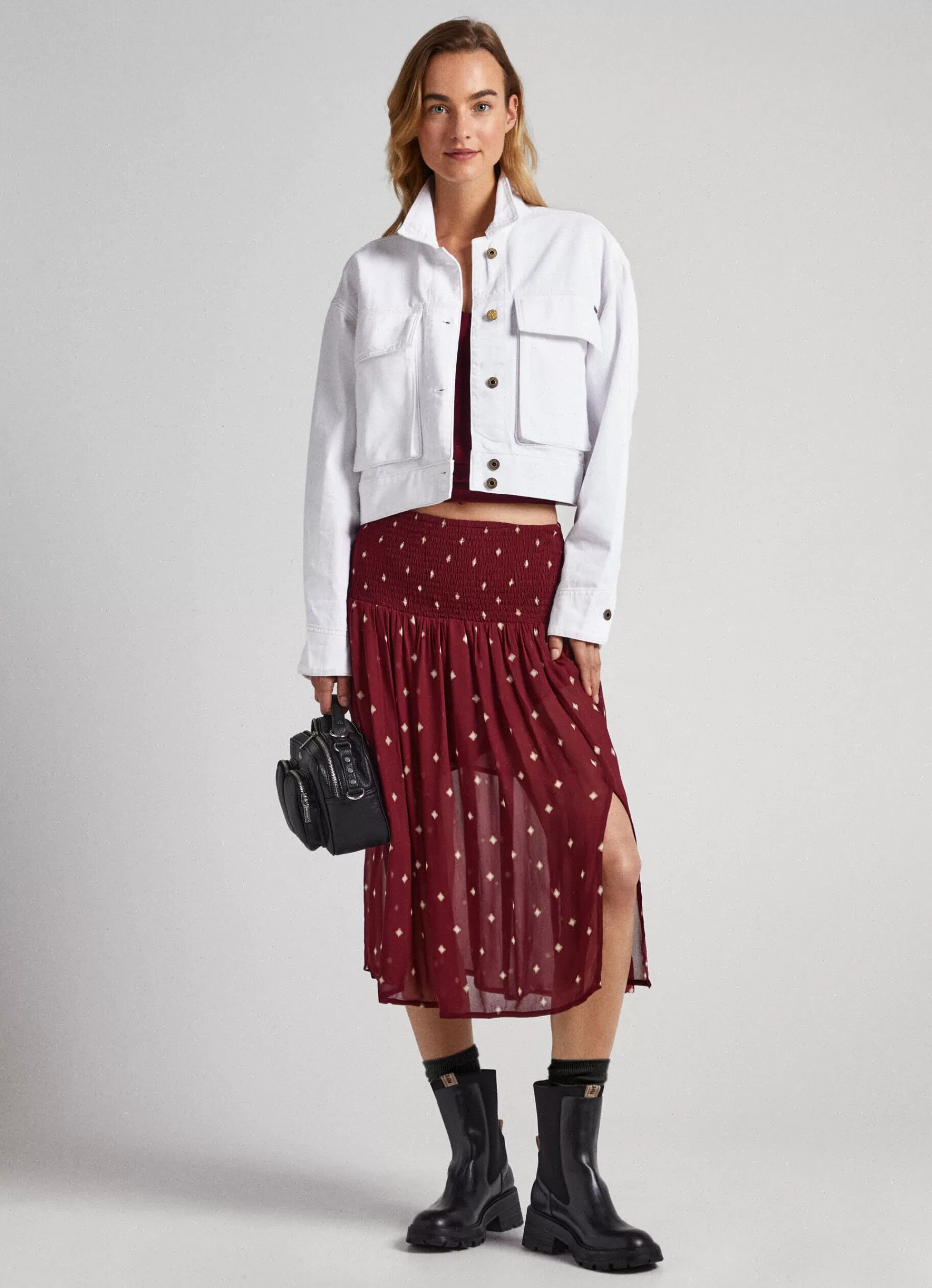 Skirts & Shorts*Women Pepe Jeans SEMI-TRANSPARENT FABRIC SKIRT Multi