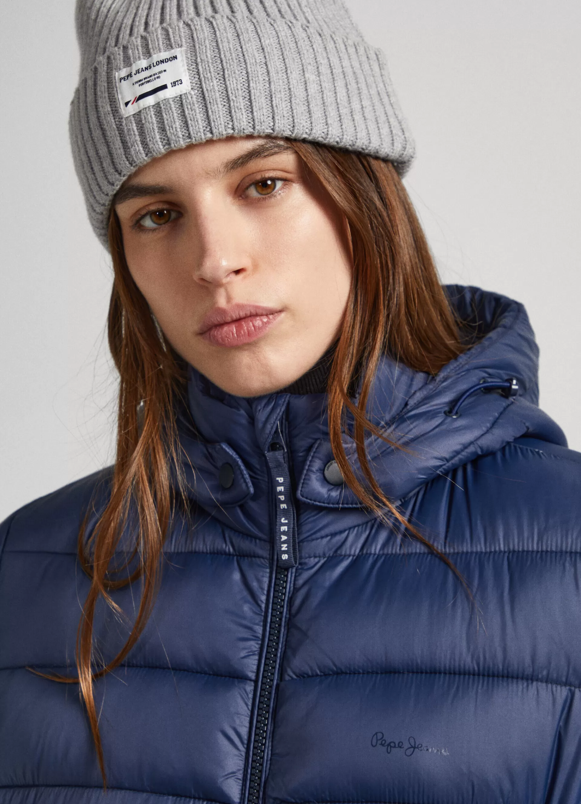 Coats & Jackets*Women Pepe Jeans SHORT PUFFER JACKET Dulwich Blue