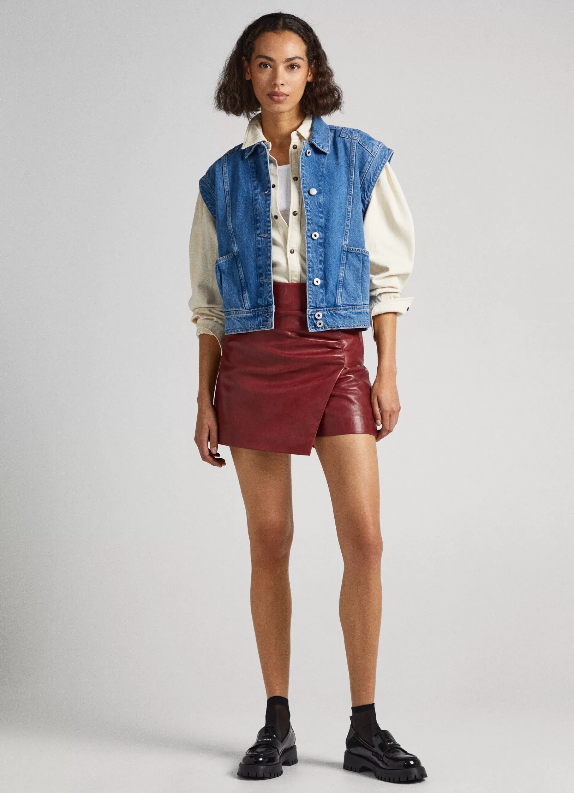 Coats & Jackets*Women Pepe Jeans SLEEVELESS JACKET Denim