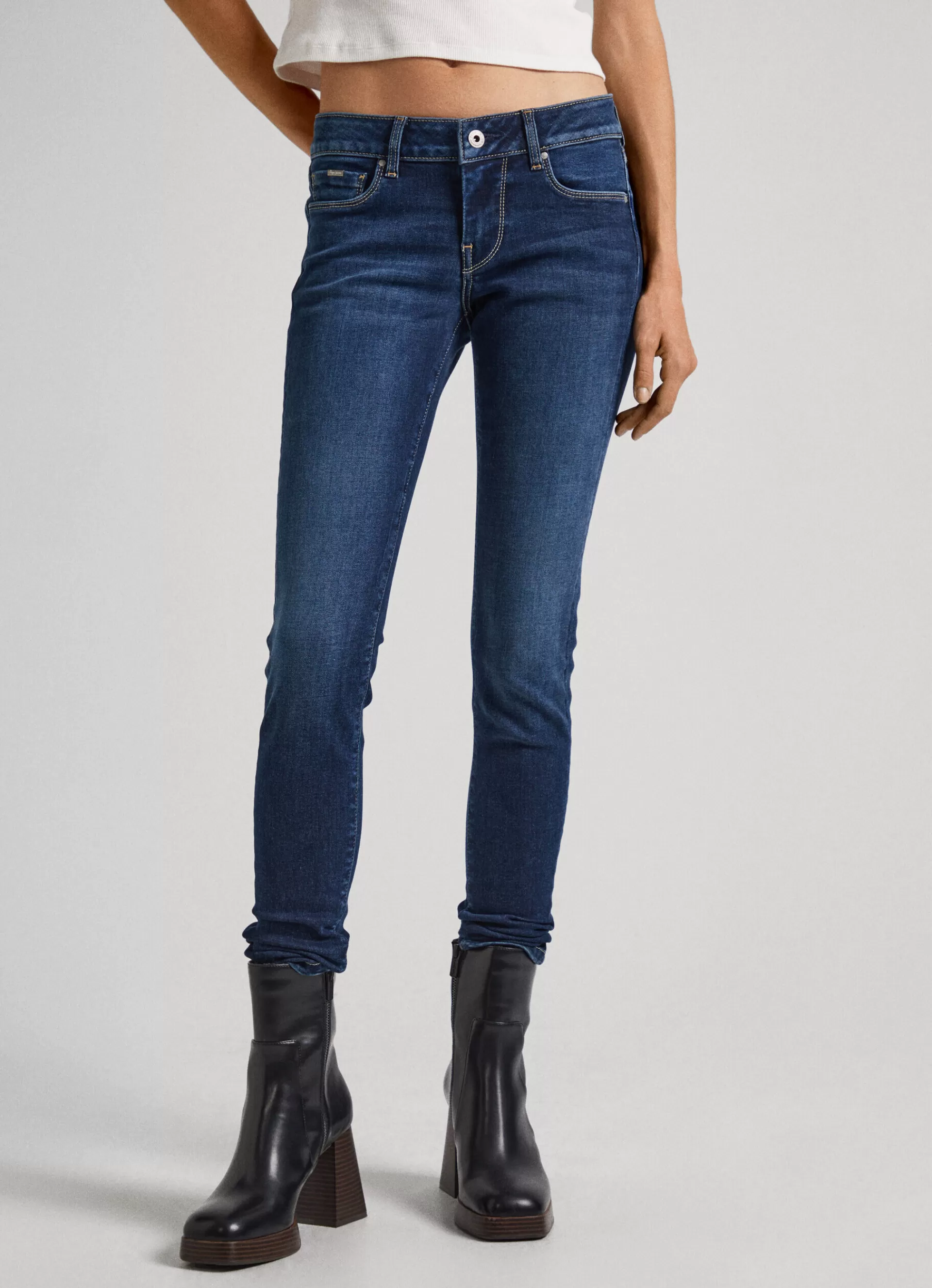 Skinny | Jeans*Women Pepe Jeans SOHO SKINNY FIT MID-RISE JEANS Denim