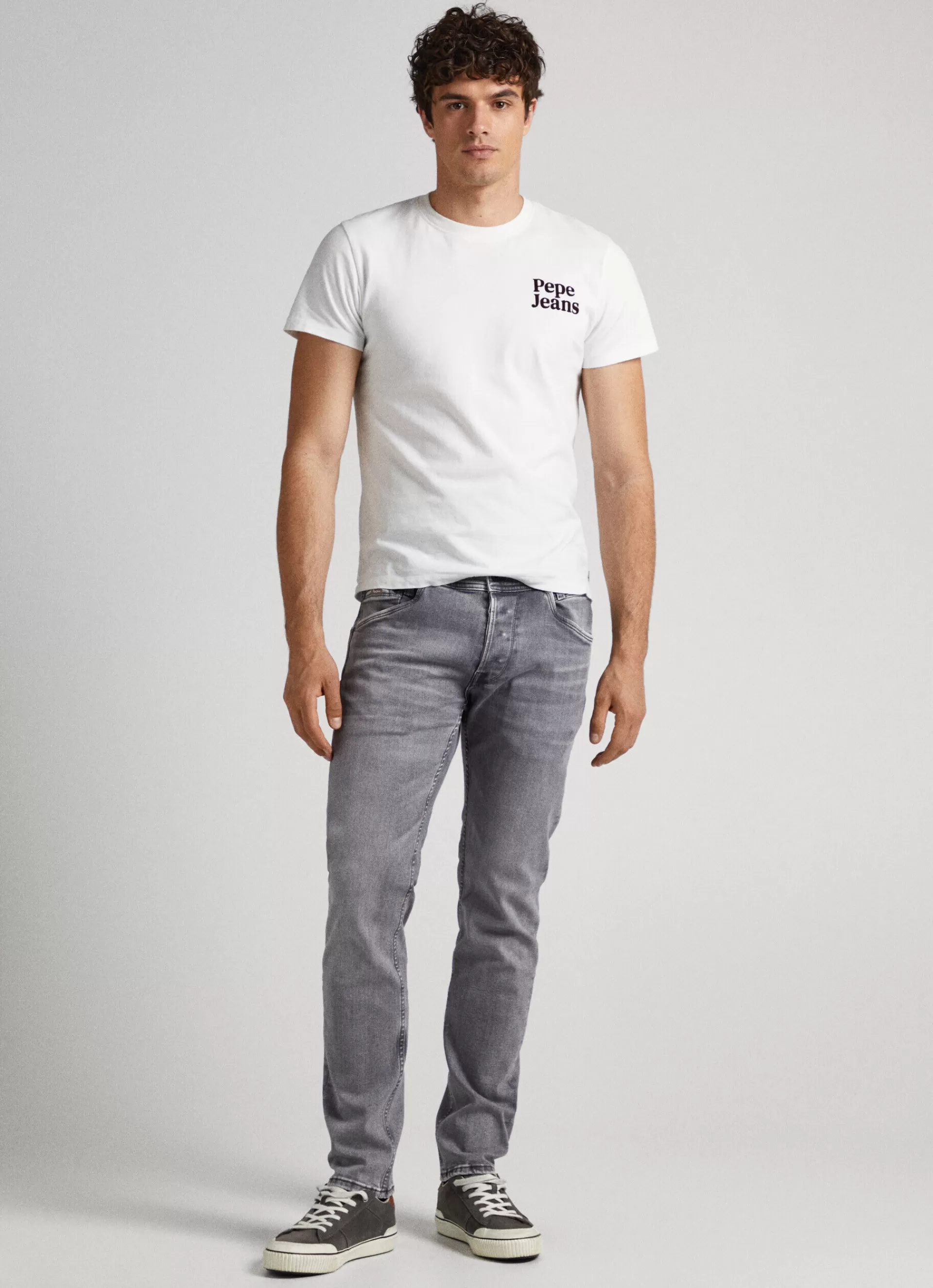 Regular | Straight*Men Pepe Jeans SPIKE REGULAR FIT MID-RISE JEANS Denim