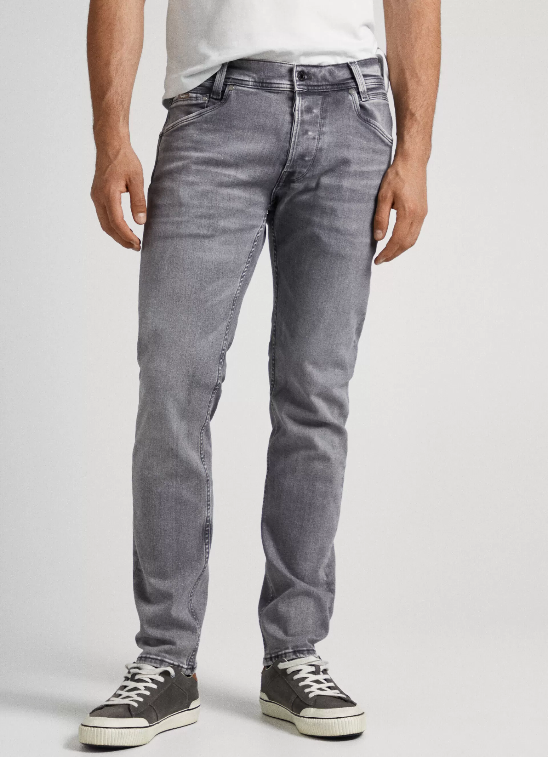 Regular | Straight*Men Pepe Jeans SPIKE REGULAR FIT MID-RISE JEANS Denim