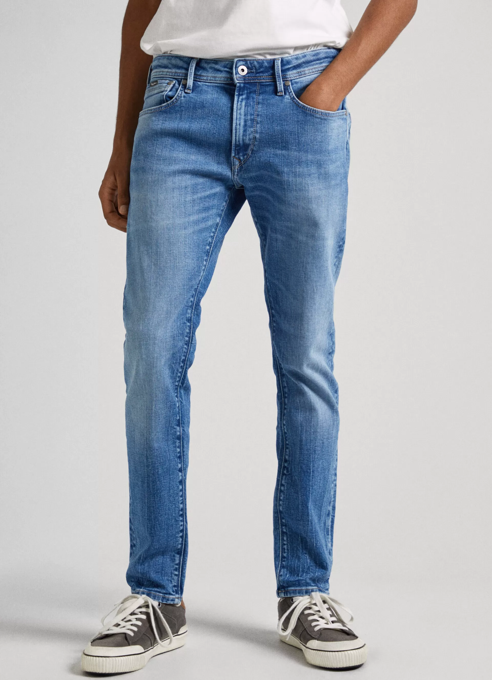 Regular*Men Pepe Jeans STANLEY FIT MID-RISE JEANS Denim