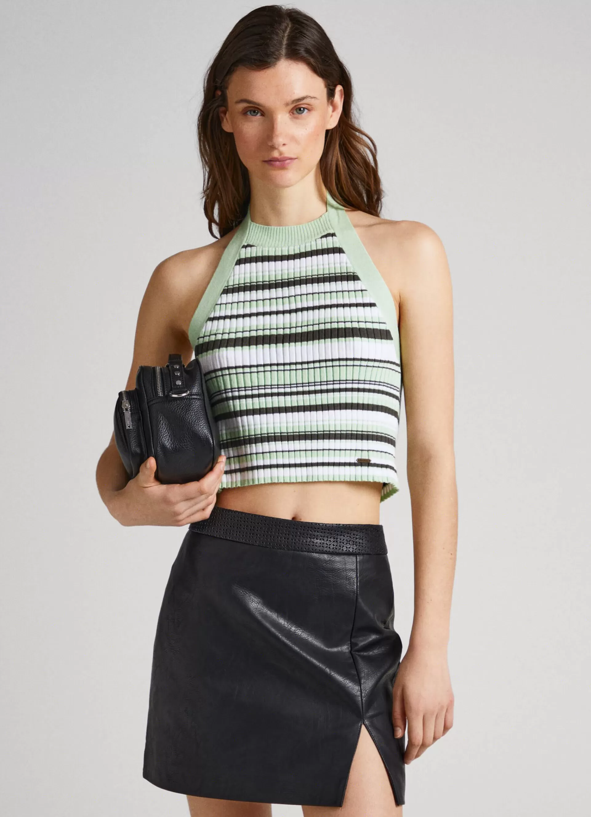 Sweaters & Cardigans | Knitwear*Women Pepe Jeans STRIPE PRINT HALTER TOP Multi