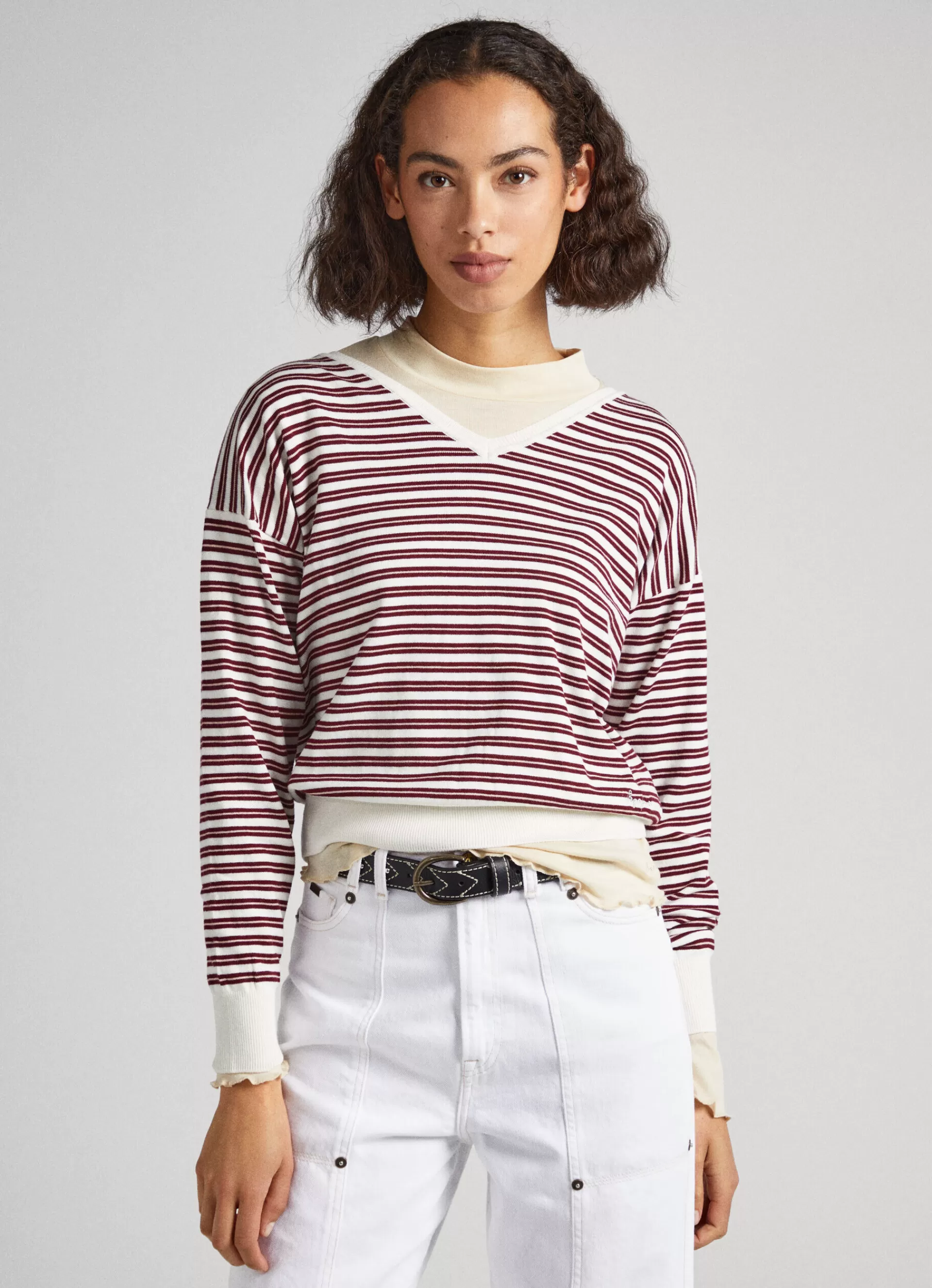 Sweaters & Cardigans | Knitwear*Women Pepe Jeans STRIPED PIMA COTTON JUMPER Multi