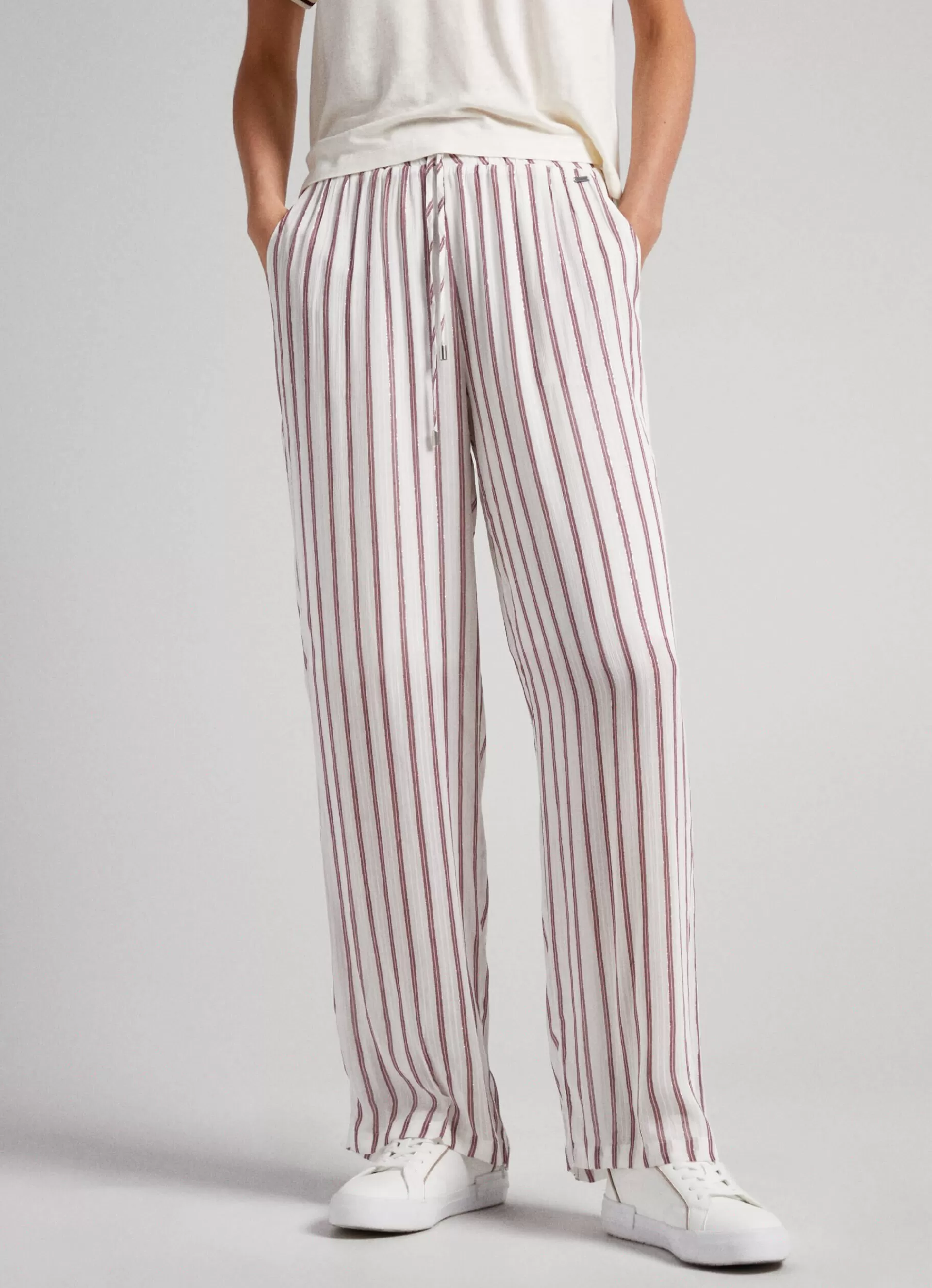 Pants*Women Pepe Jeans STRIPED PYJAMA TROUSERS Multi