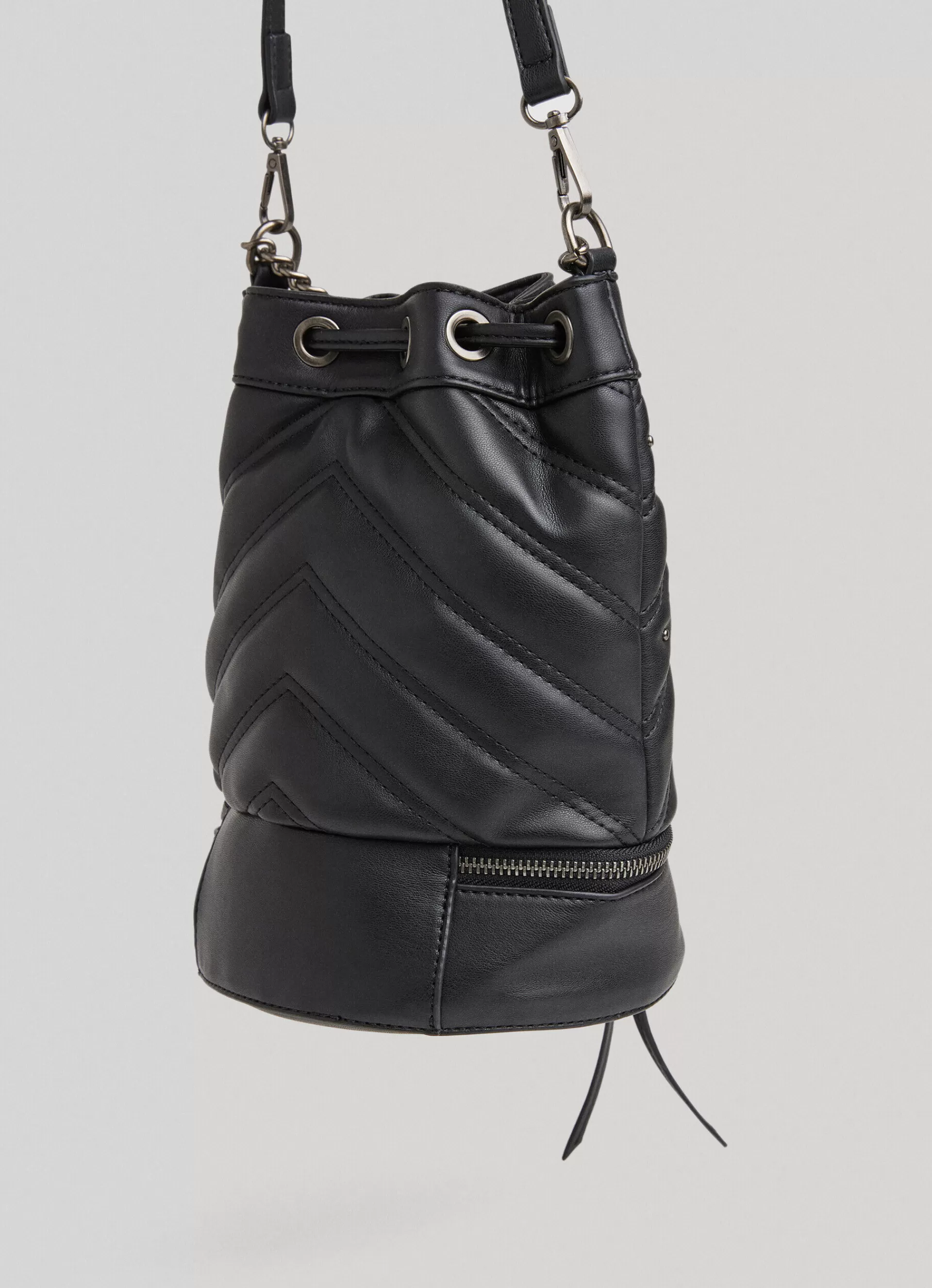 Bags & Backpacks*Women Pepe Jeans STUDDED BUCKET BAG Black