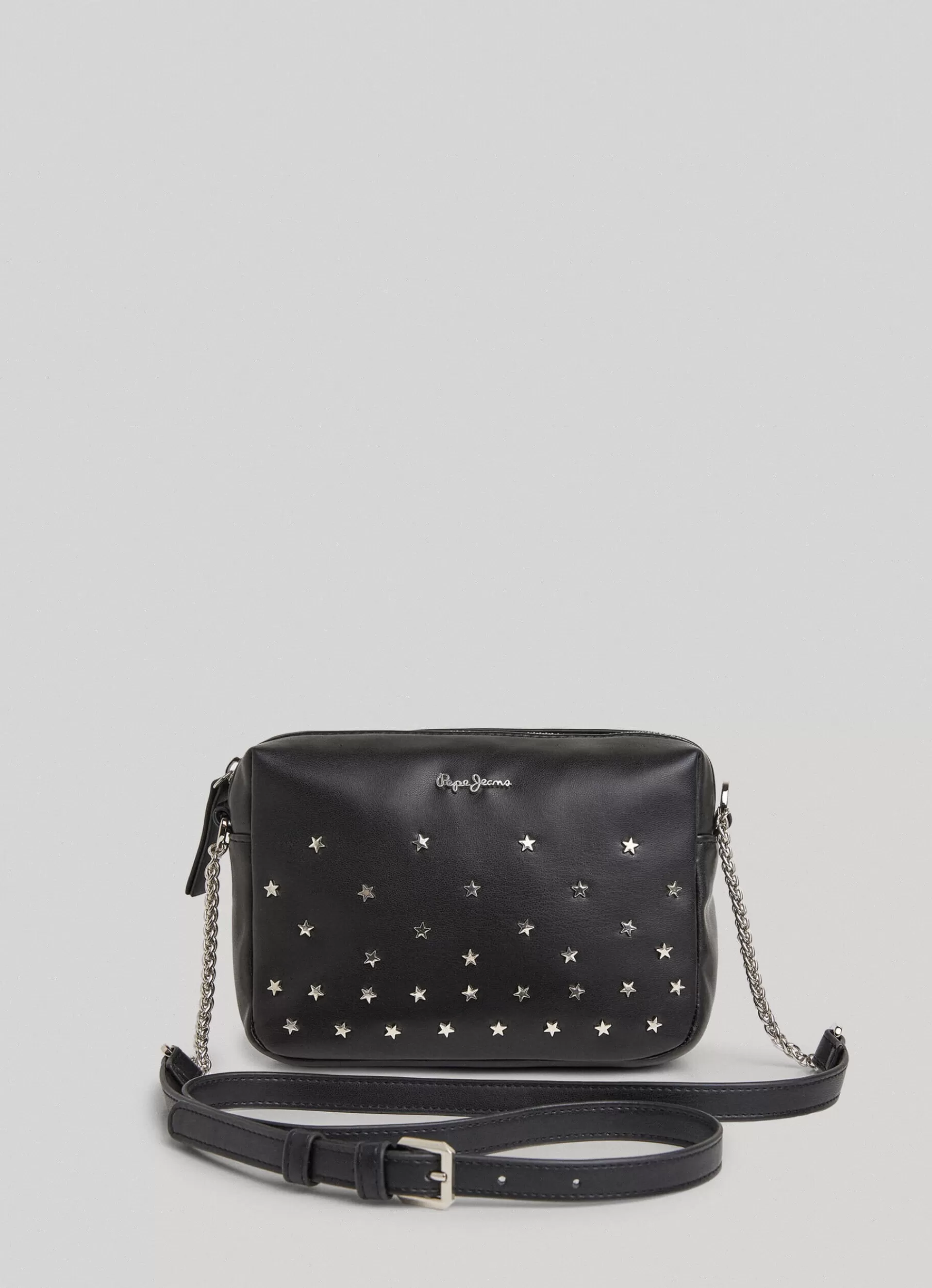 Bags & Backpacks*Women Pepe Jeans STUDDED CAMERA BAG Black