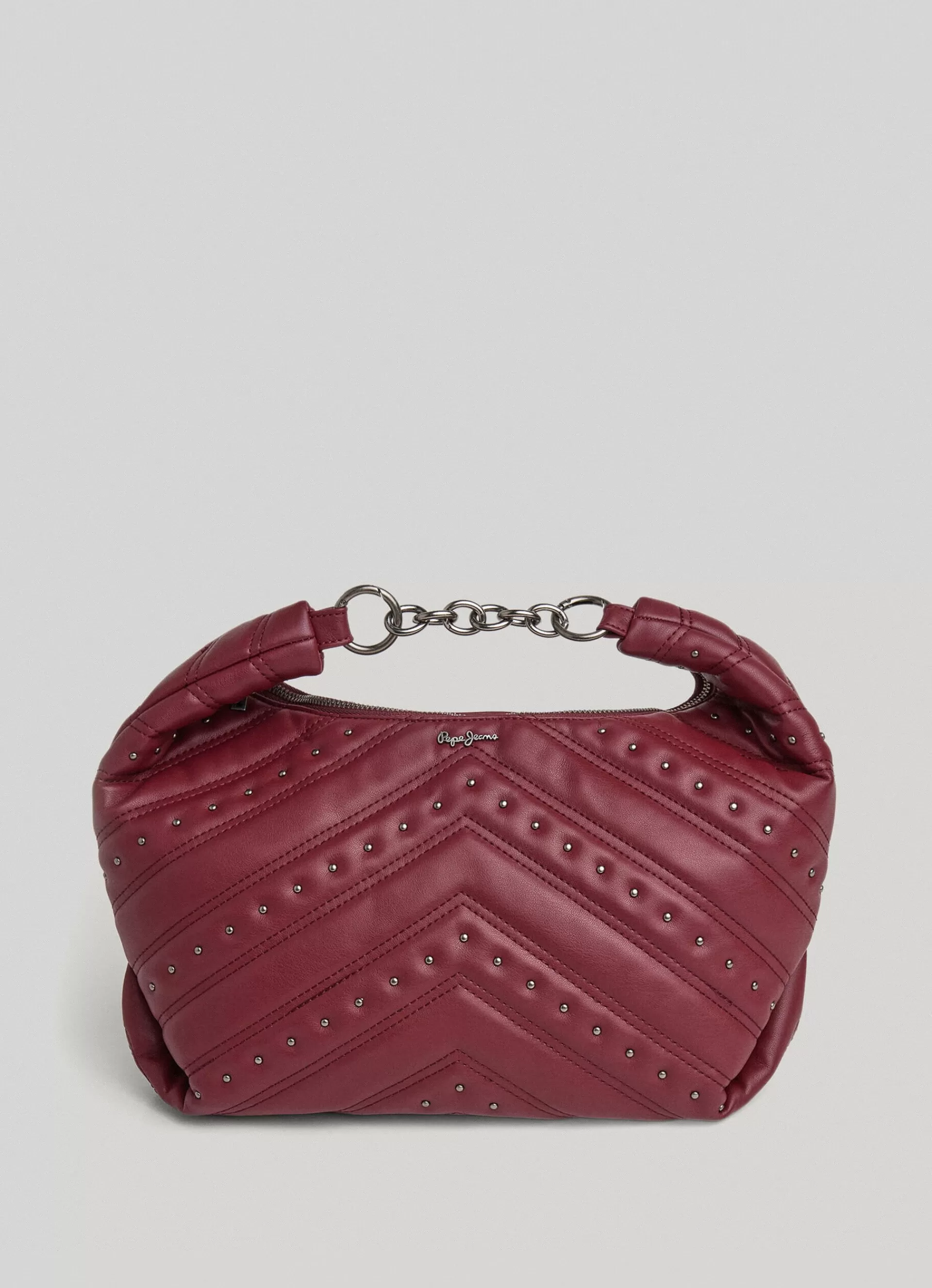 Bags & Backpacks*Women Pepe Jeans STUDDED HANDBAG Burgundy Red