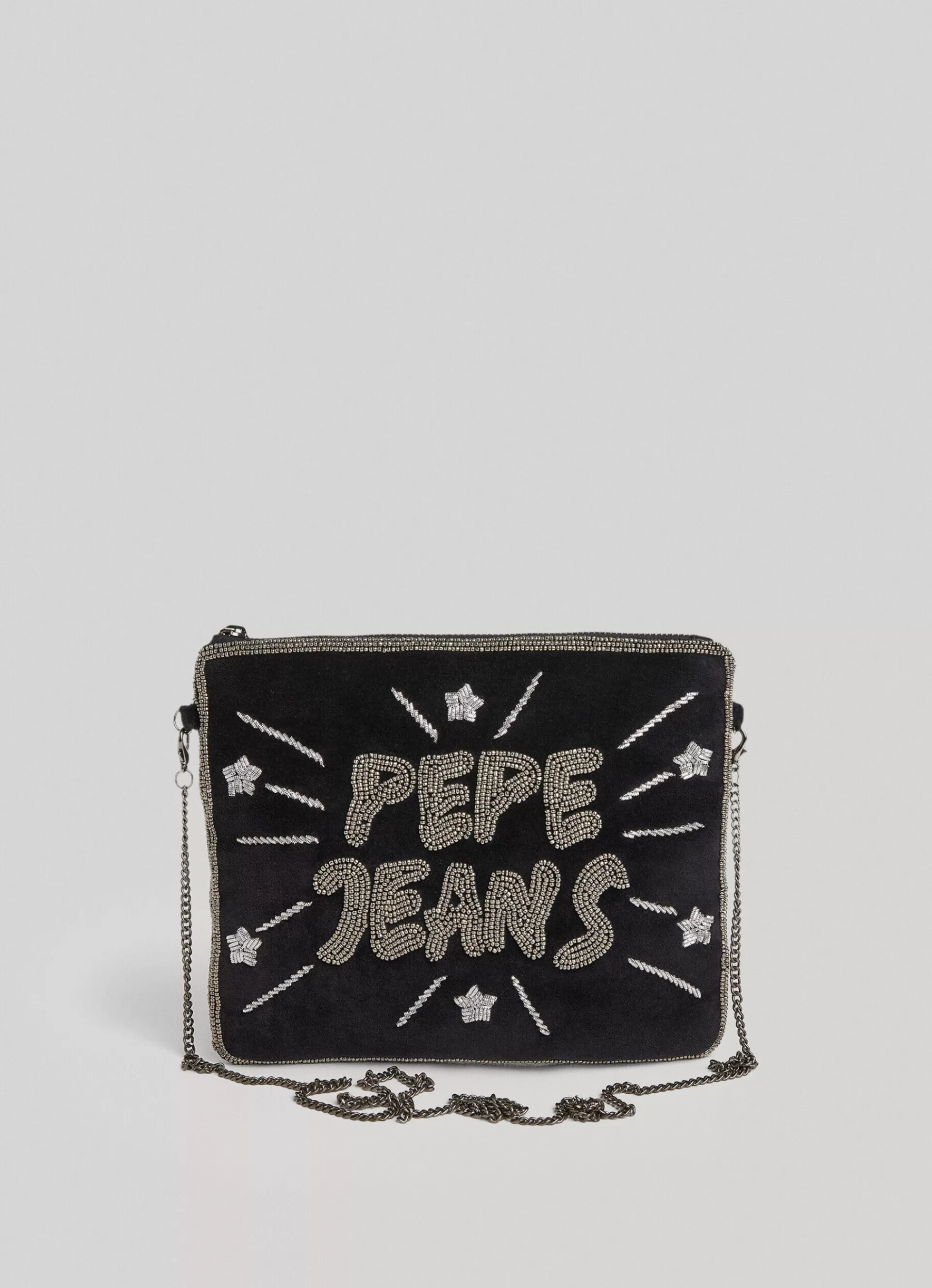 Bags & Backpacks*Women Pepe Jeans STUDDED LOGO POCHETTE Black