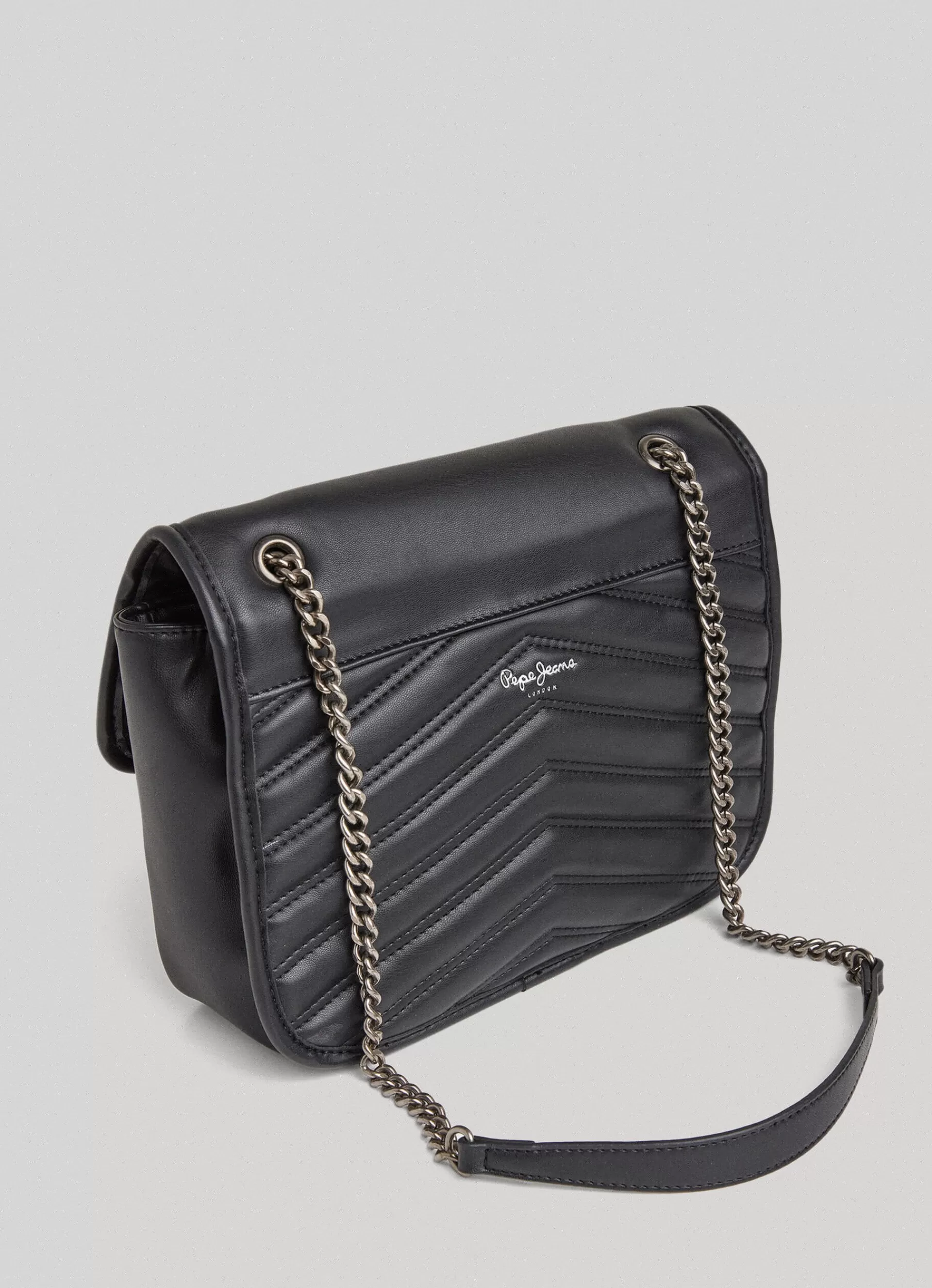 Bags & Backpacks*Women Pepe Jeans STUDDED SHOULDER BAG Black