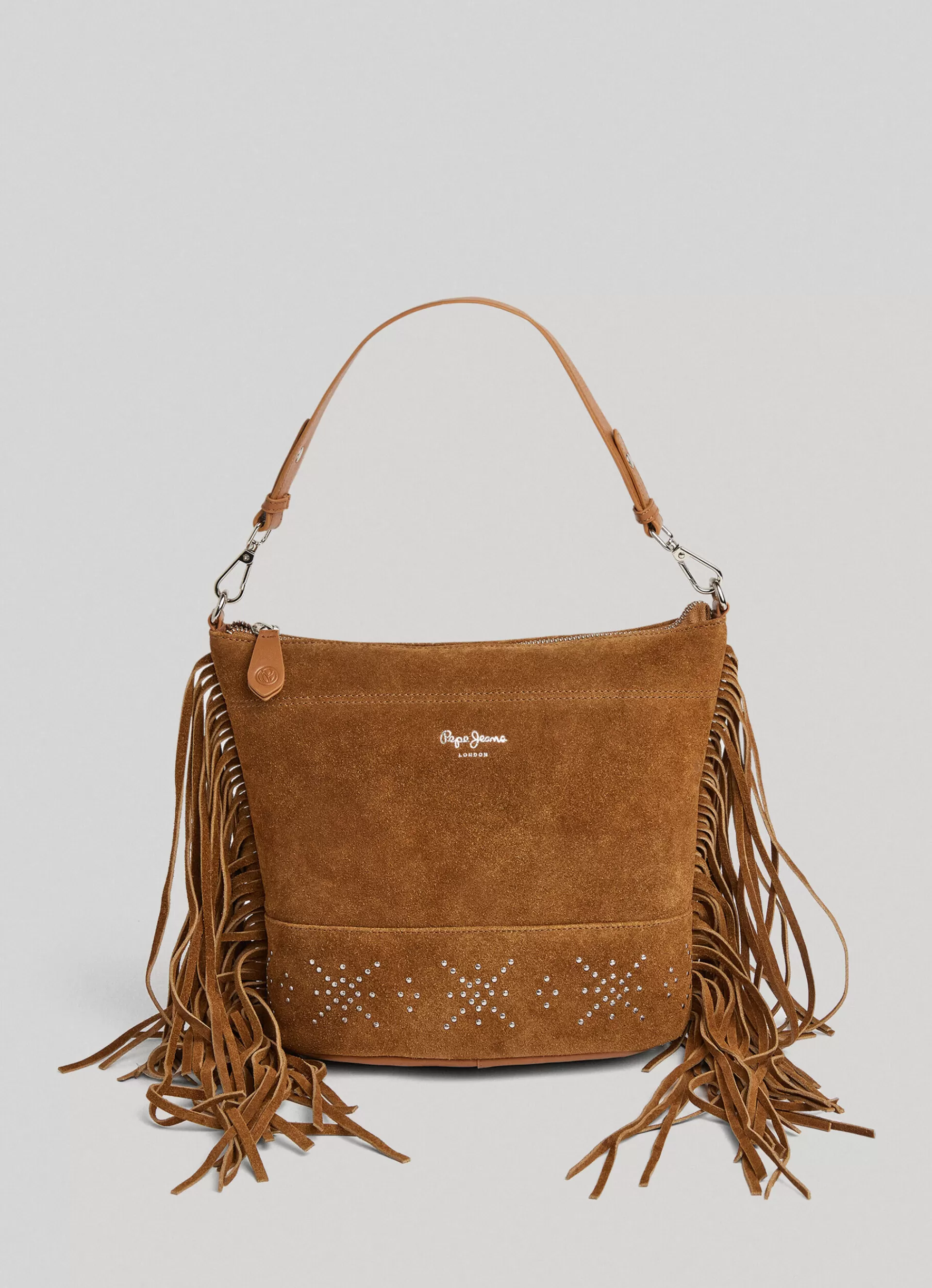 Bags & Backpacks*Women Pepe Jeans SUEDE HANDBAG Stowe Beige