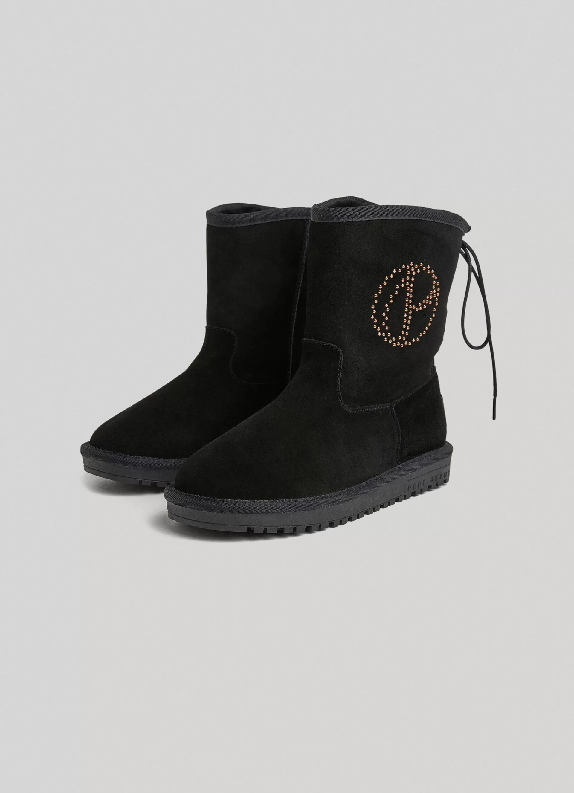 Boots & Shoes*Women Pepe Jeans SUEDE MID-CALF BOOTS Black